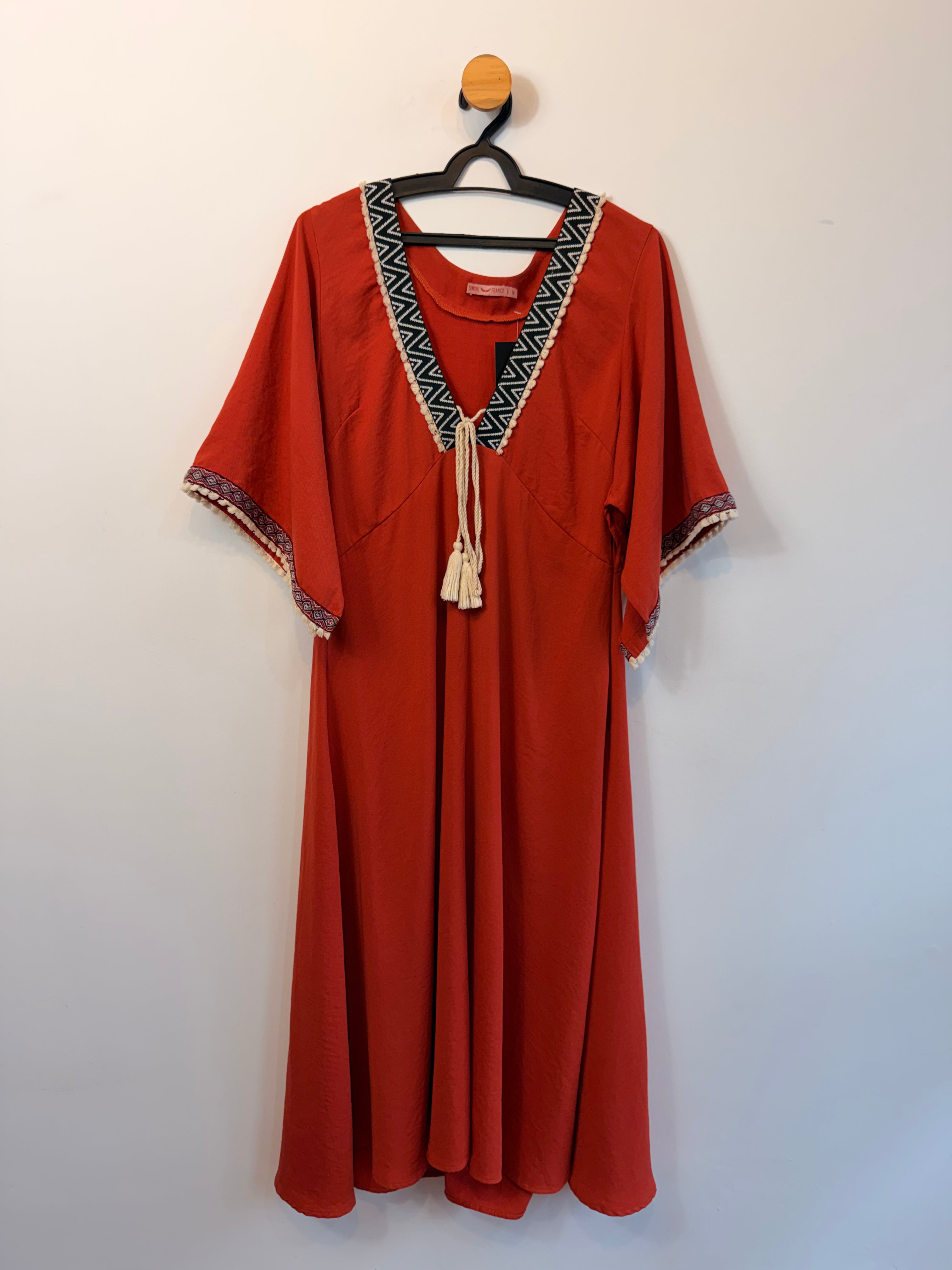 Vestido Terracota Simone Franco