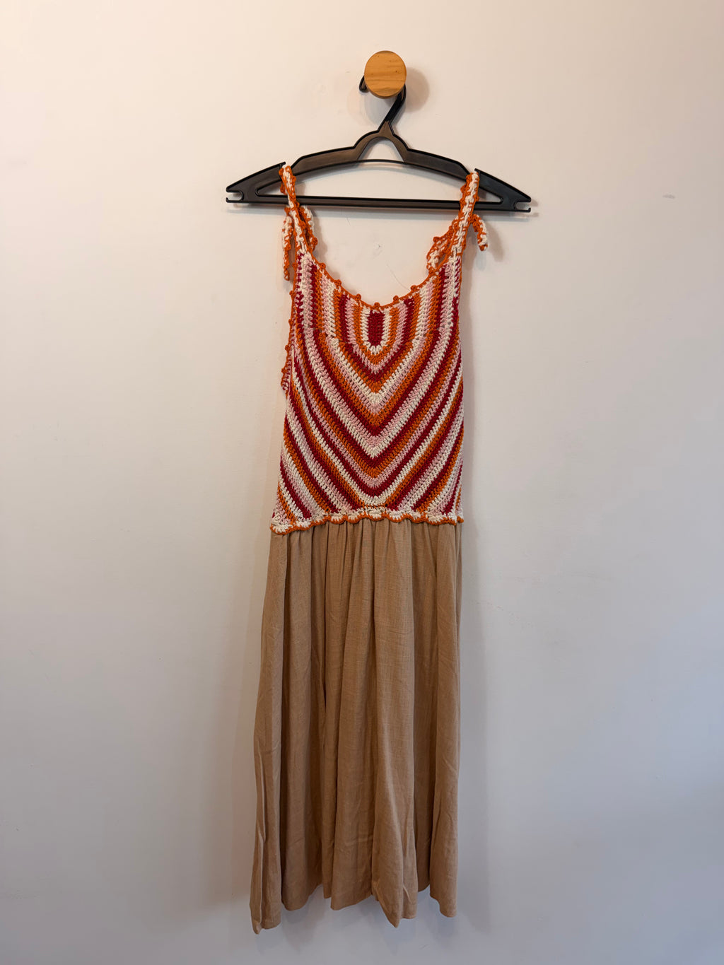 Vestido Tricot e Linho Bianza