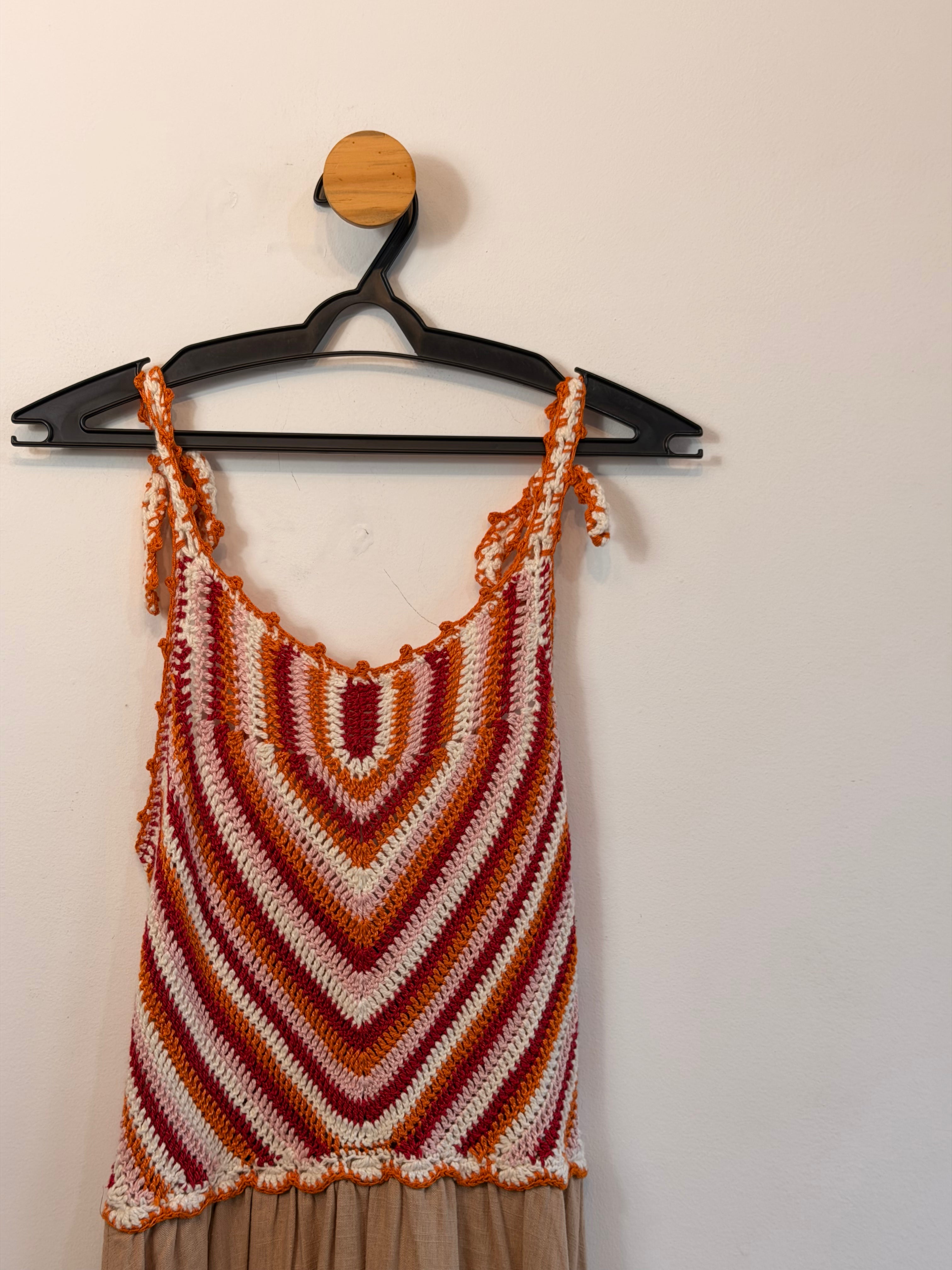 Vestido Tricot e Linho Bianza