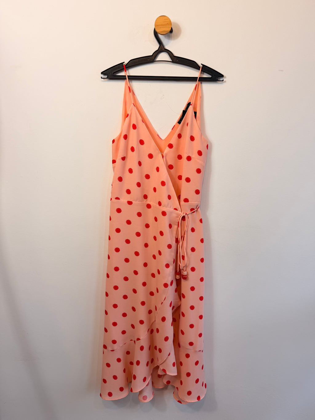 Vestido Poá Shoulder