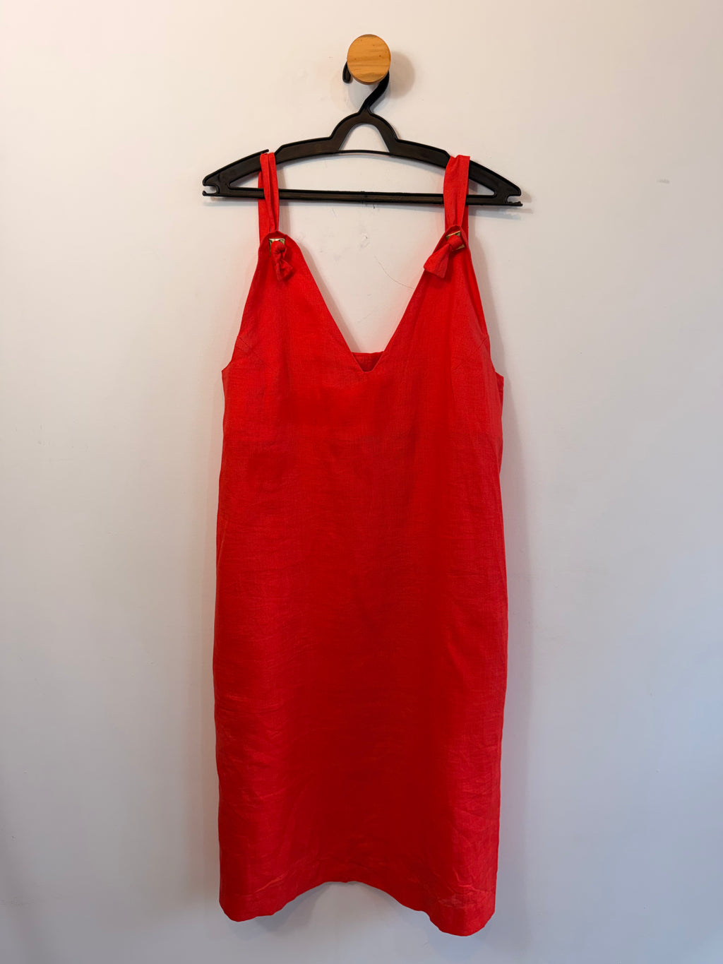 Vestido Vermelho 100% Linho