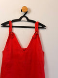 Vestido Vermelho 100% Linho