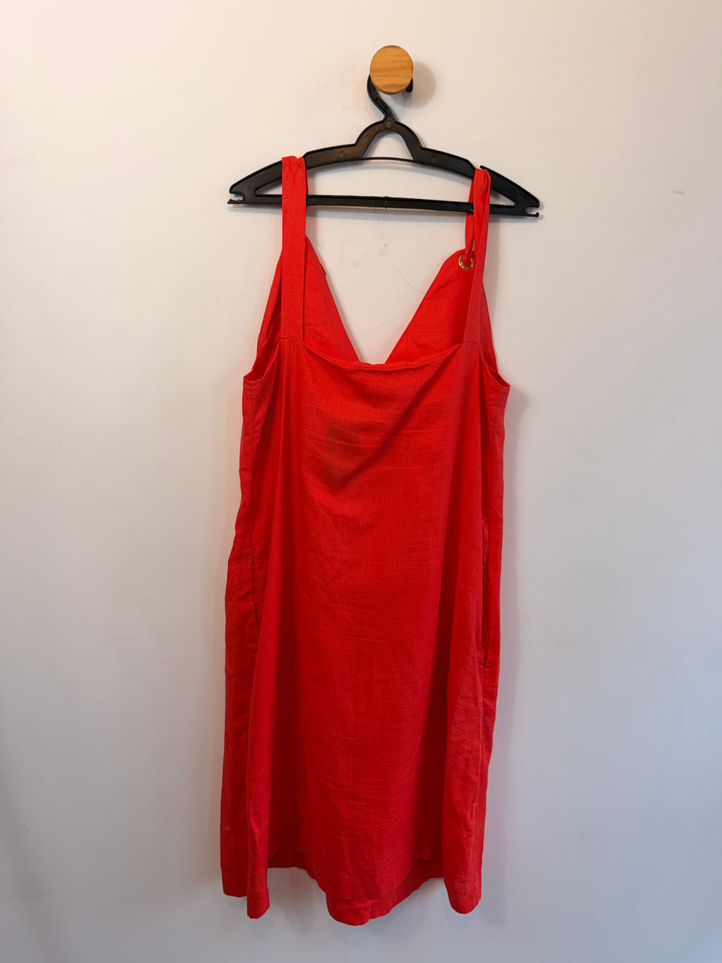 Vestido Vermelho 100% Linho