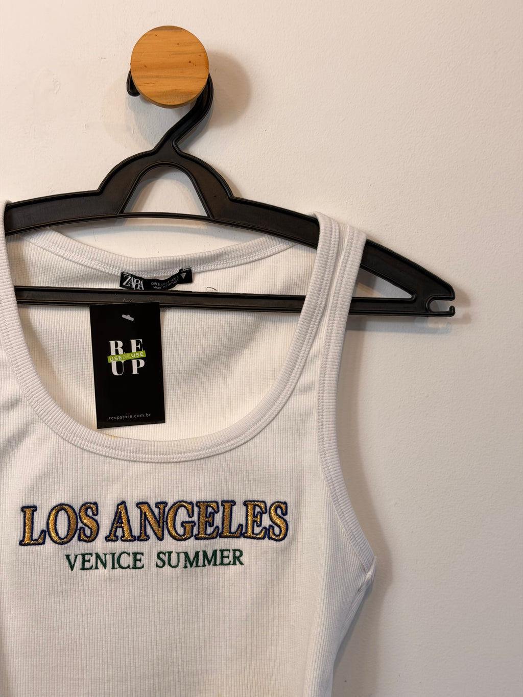 Cropped Branco Los Angeles Zara