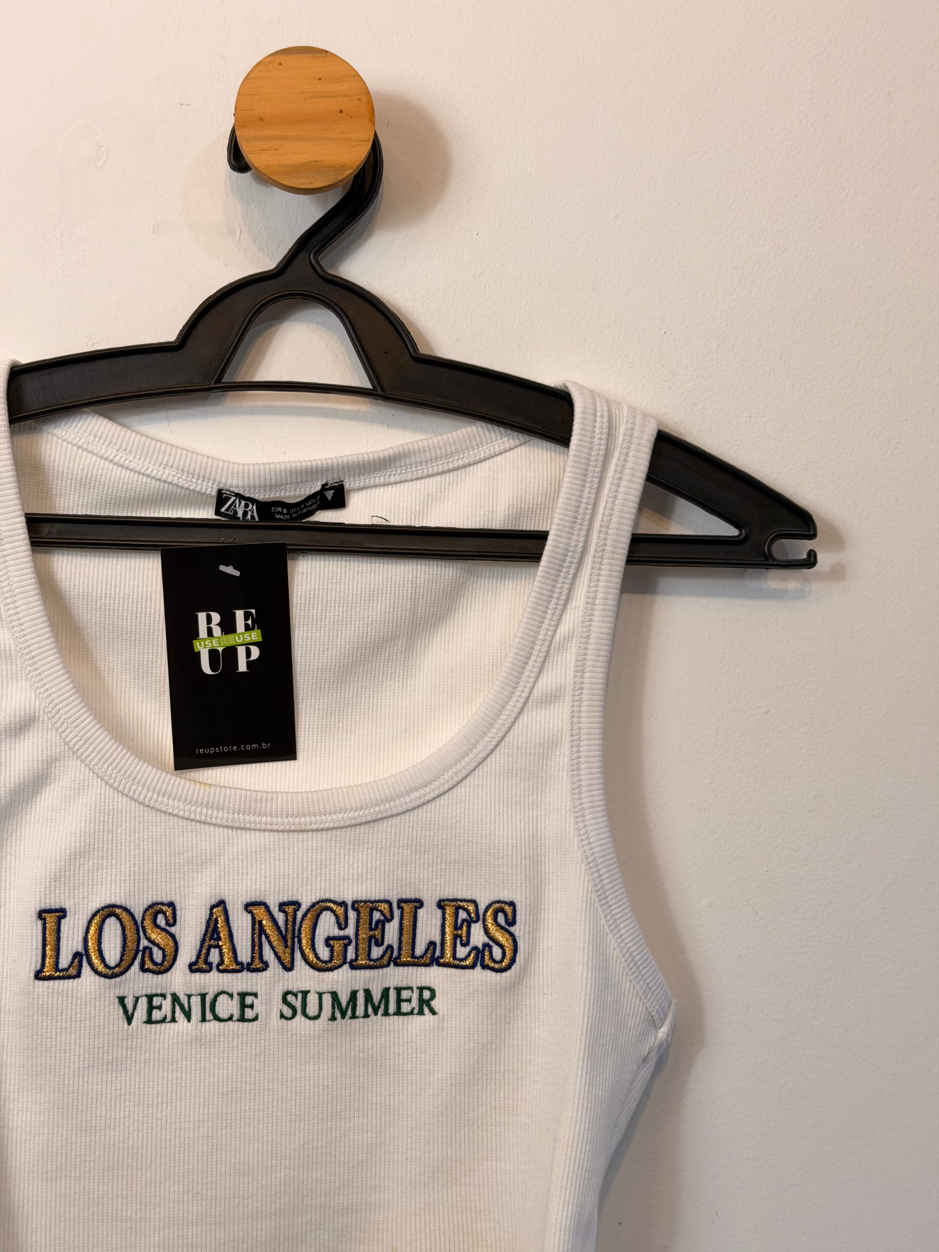 Cropped Branco Los Angeles Zara