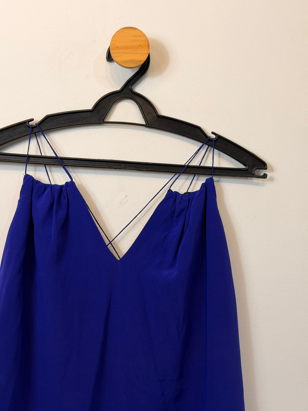 Blusa de Seda Azul Animale