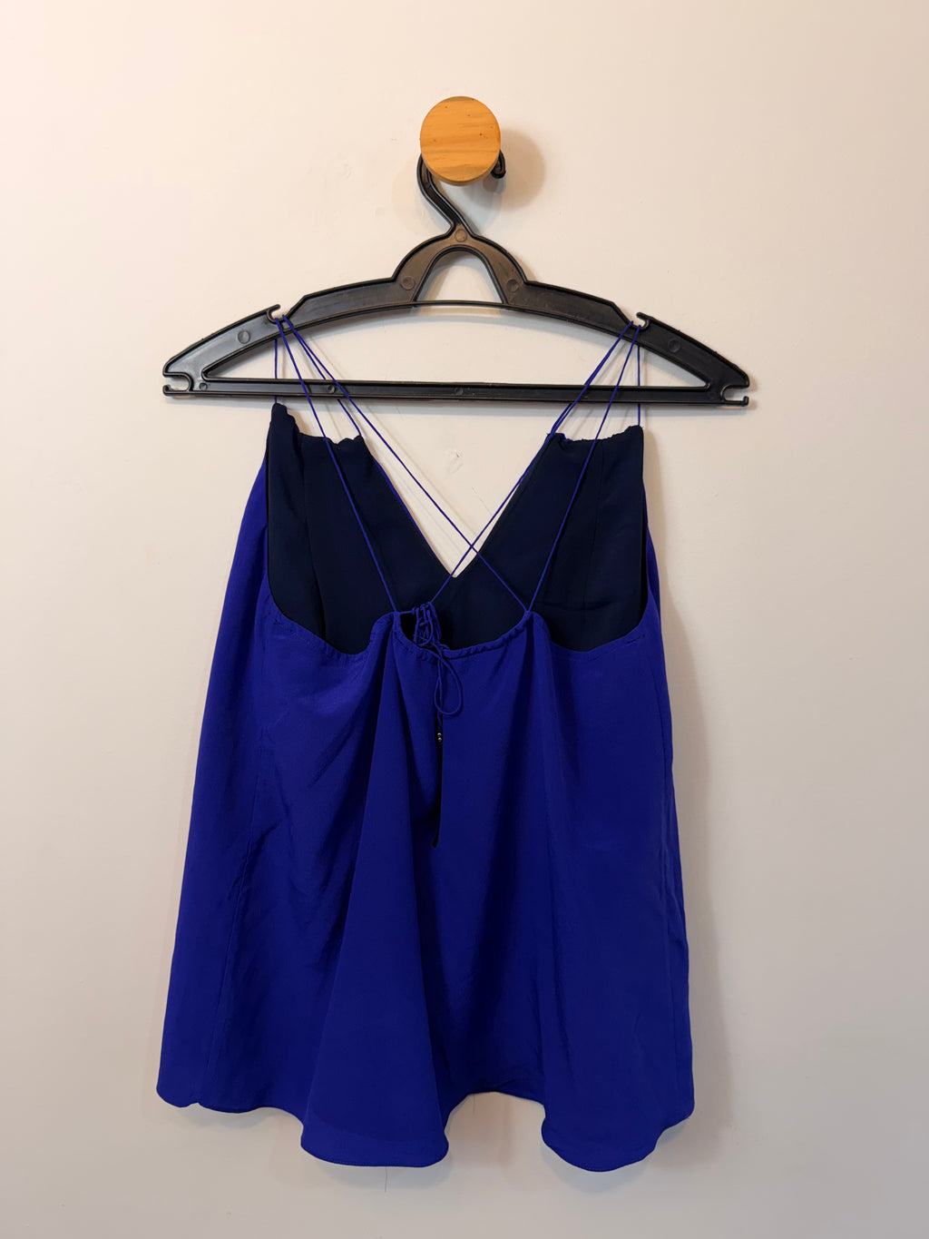 Blusa de Seda Azul Animale