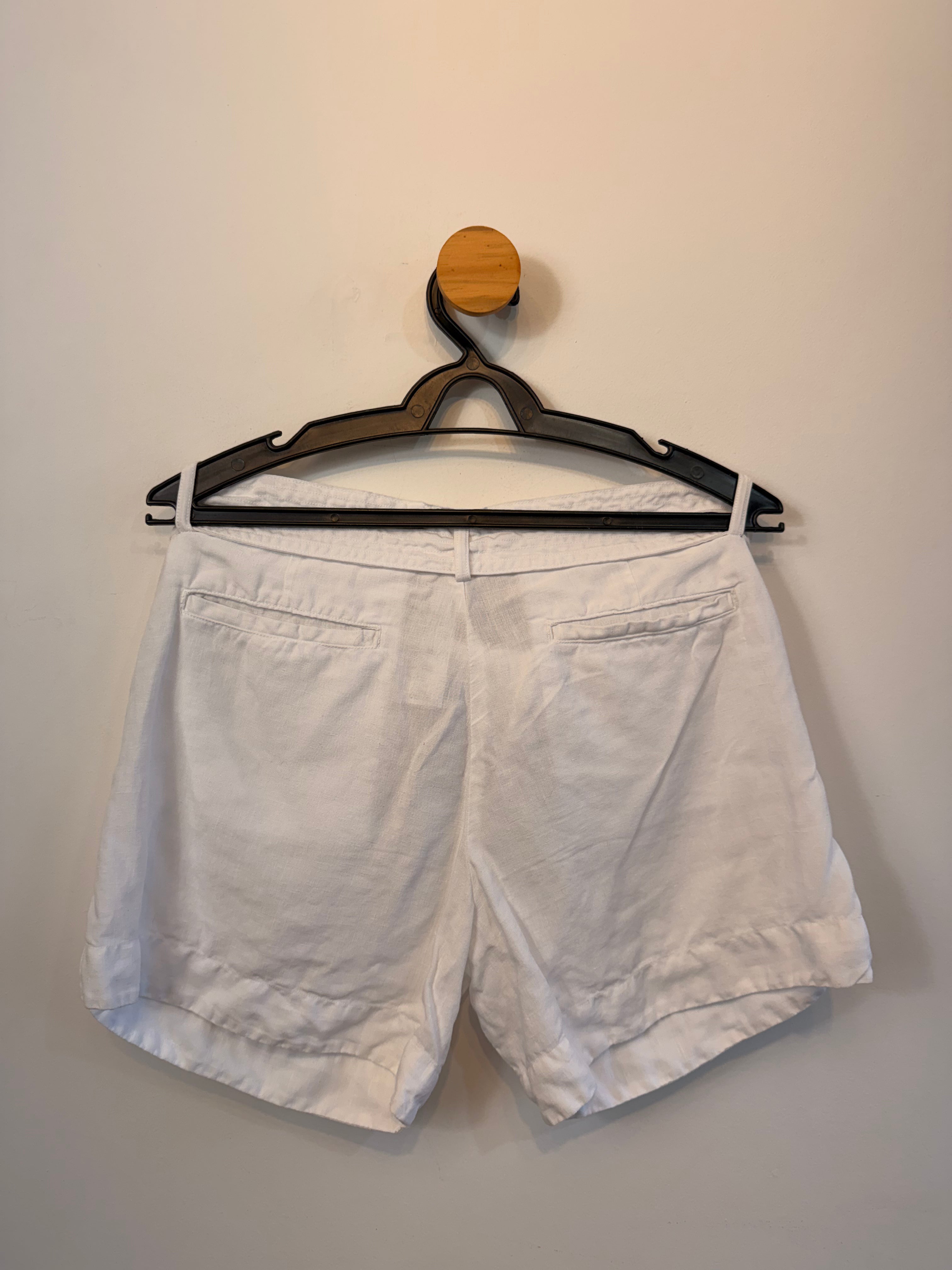 Short Branco Richards 100% Linho