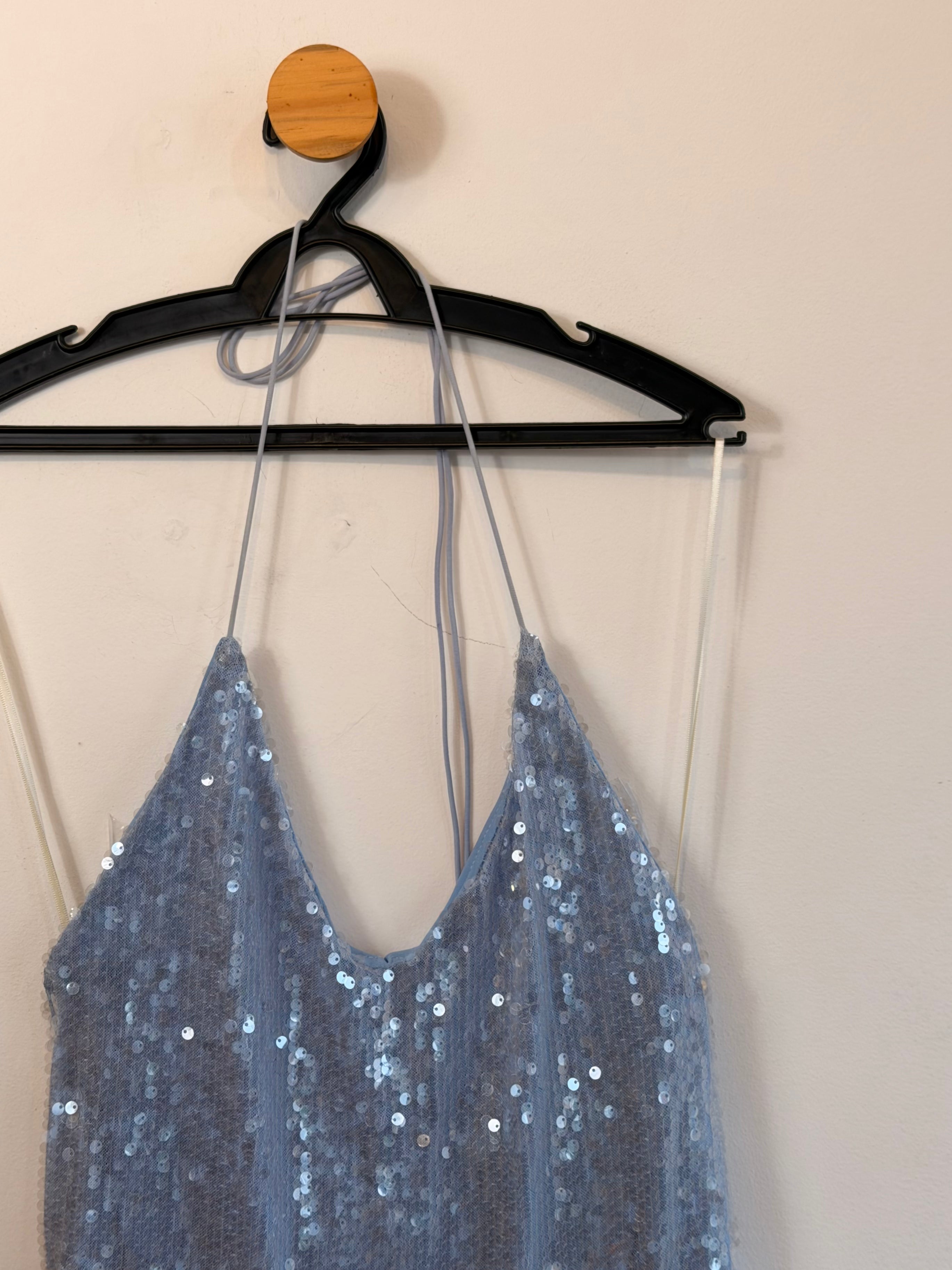 Vestido Paetê Blue