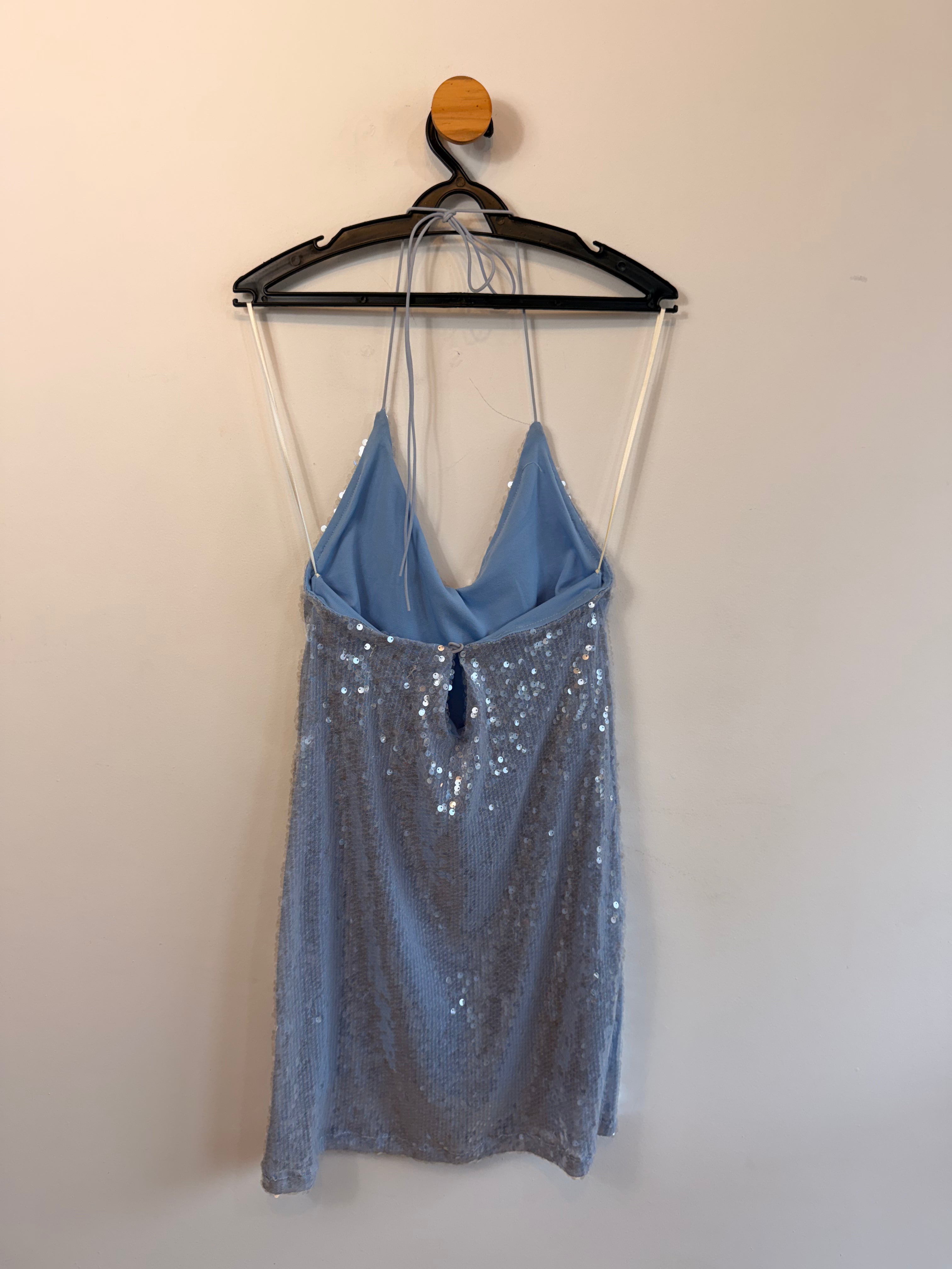 Vestido Paetê Blue