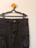 Saia Jeans Midi Preta