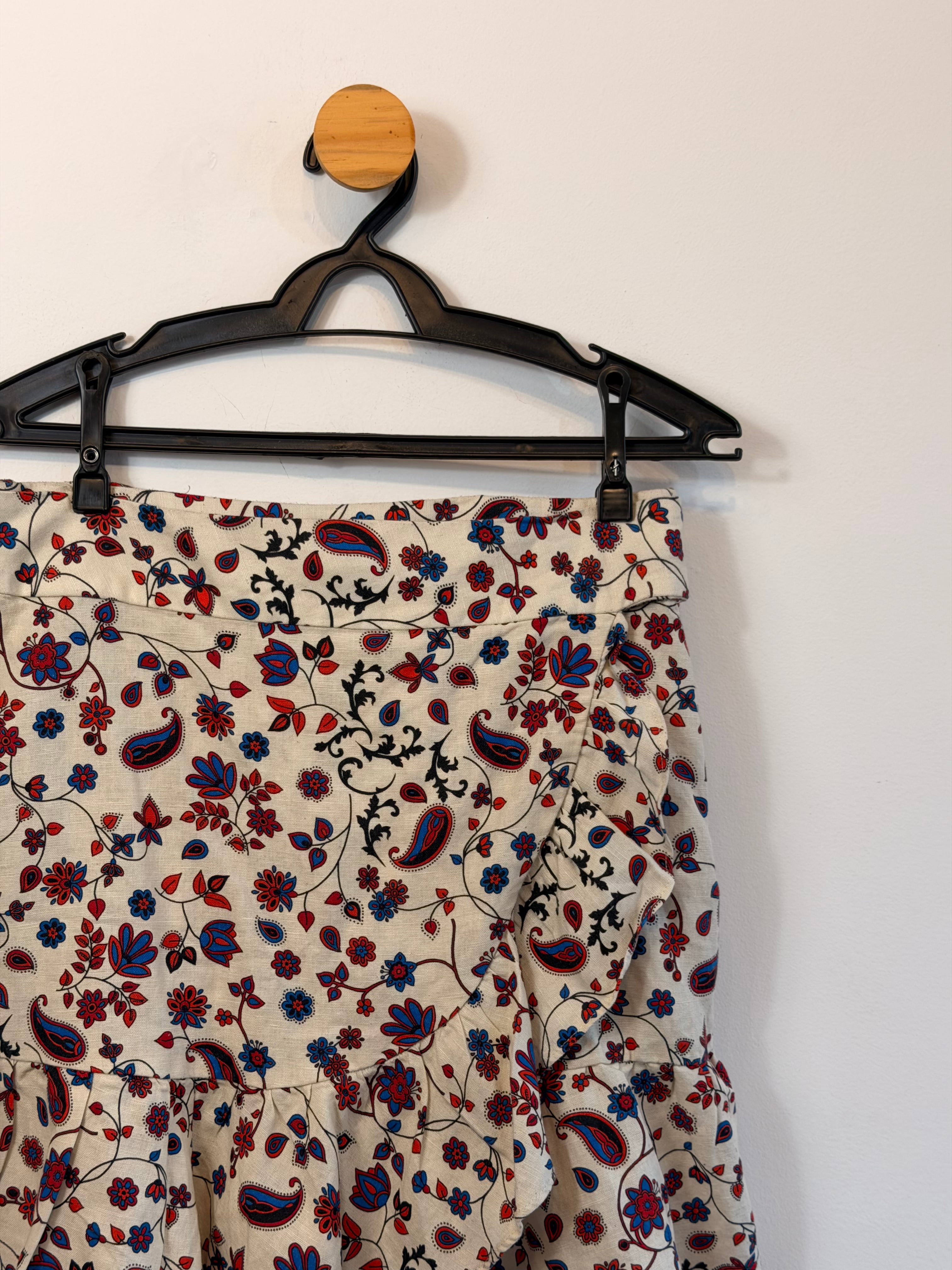 Saia Estampa Floral Zara