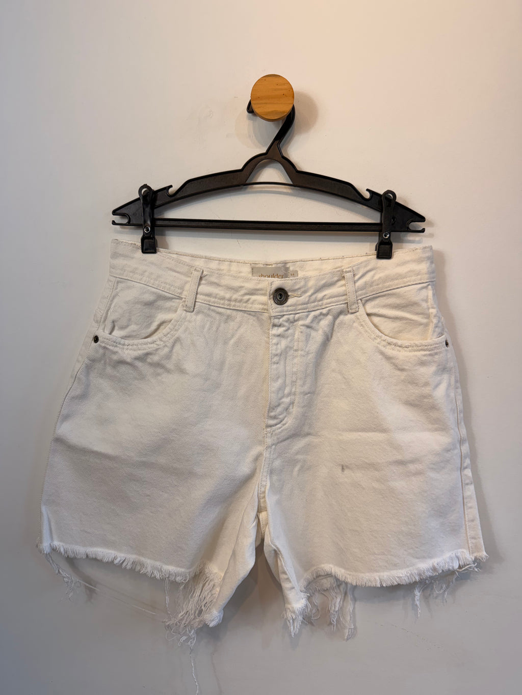 Short Jeans Branco Shoulder