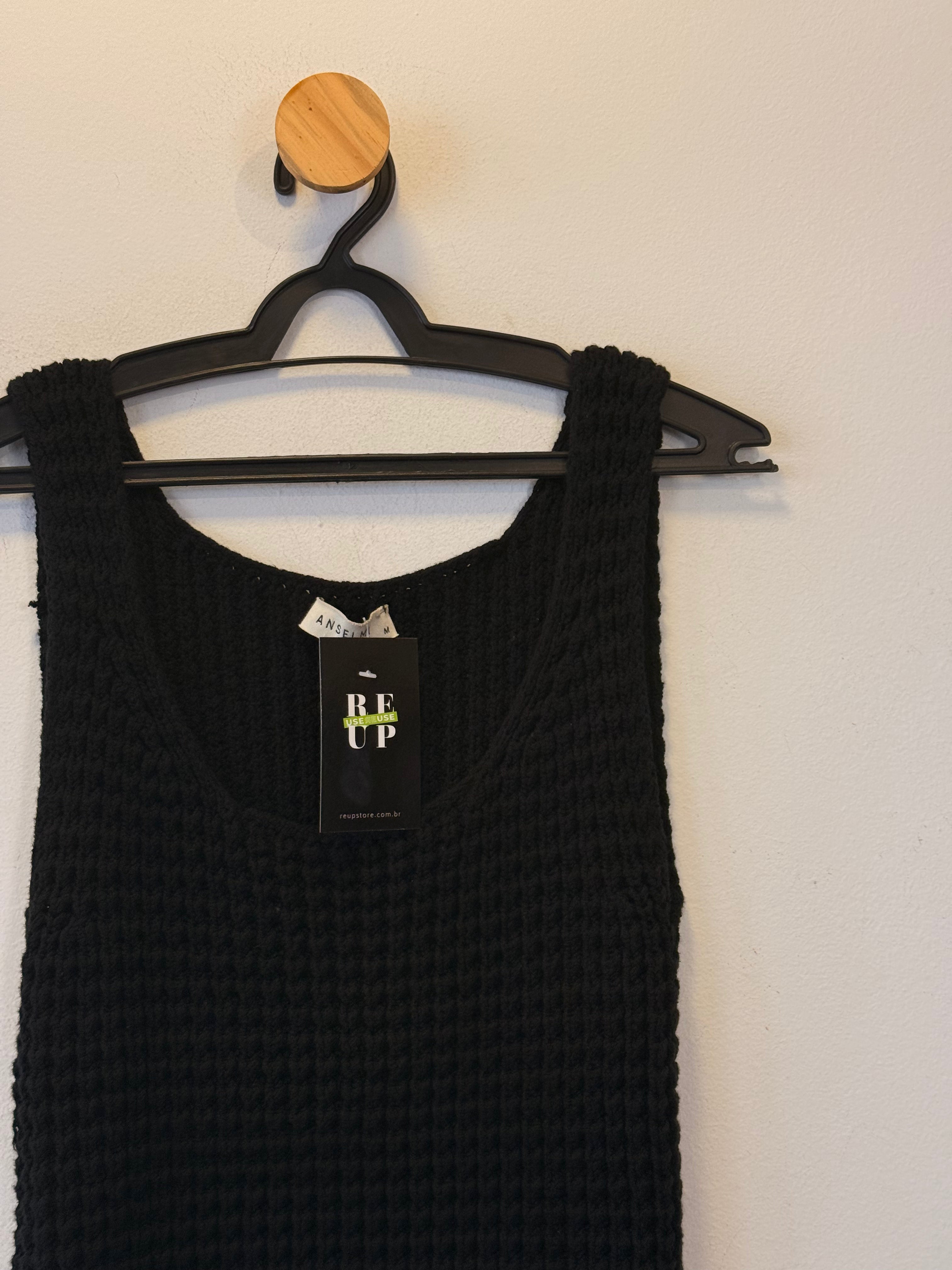 Regata Tricot Preta Anselmi