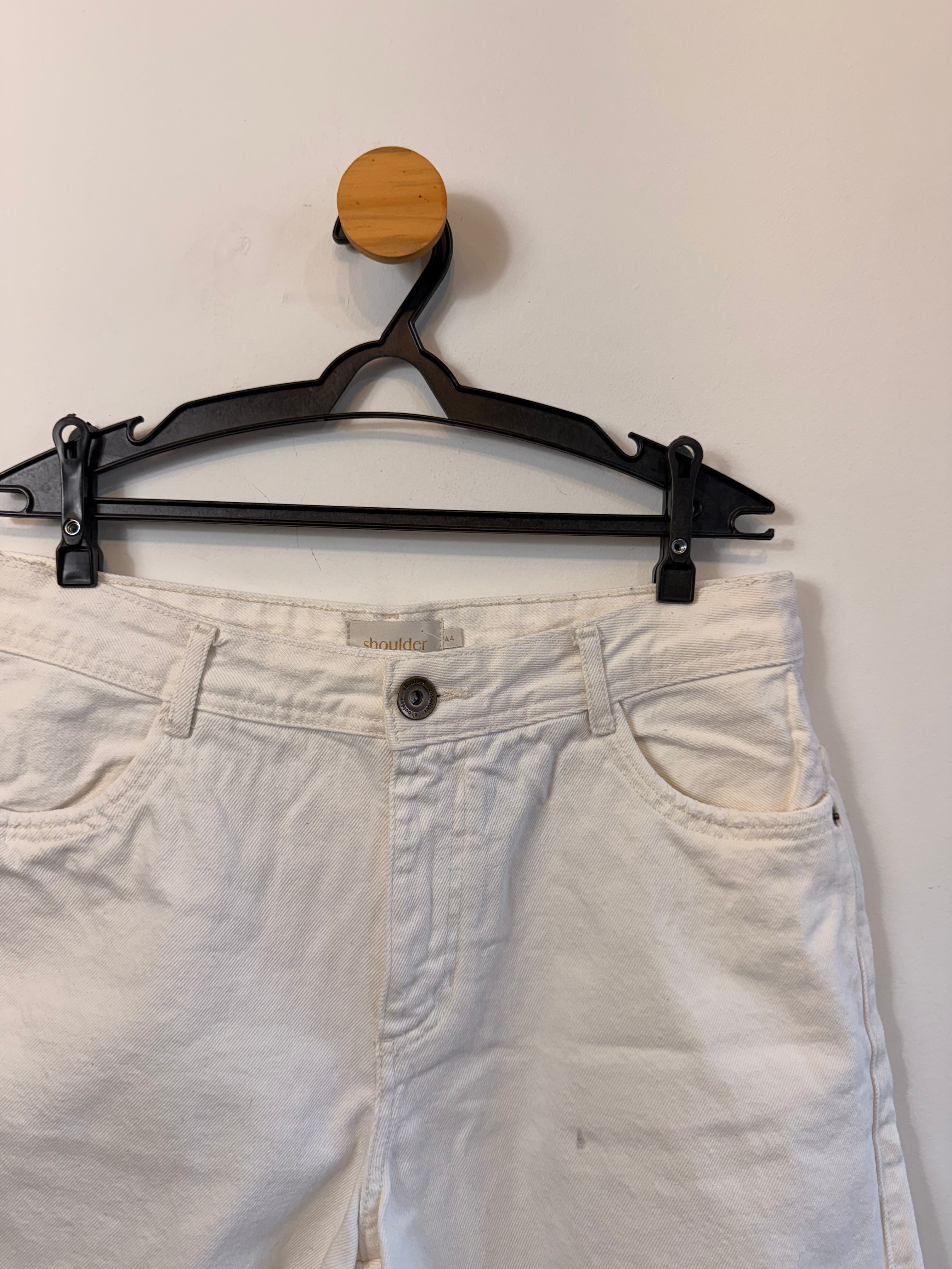 Short Jeans Branco Shoulder