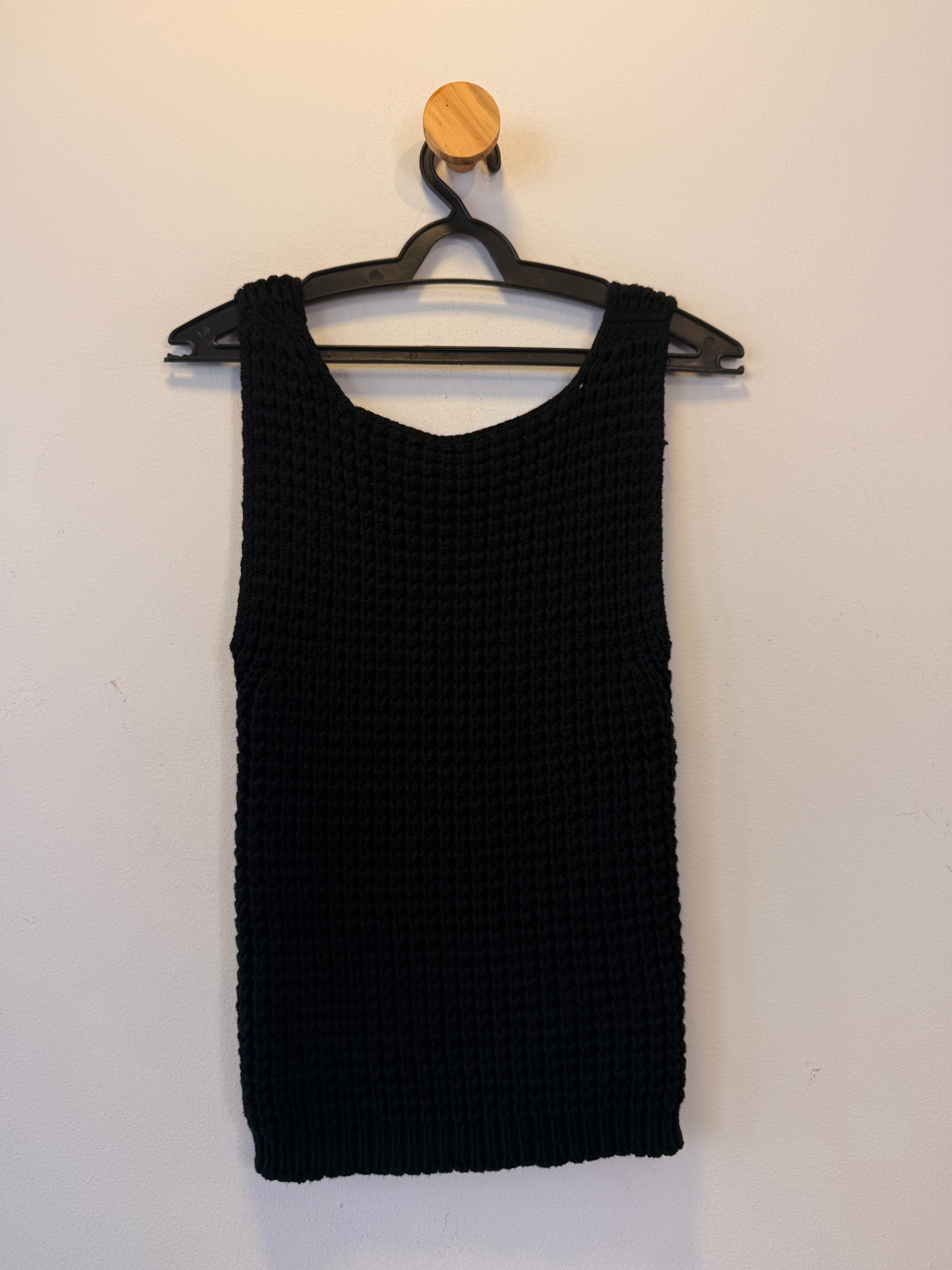 Regata Tricot Preta Anselmi