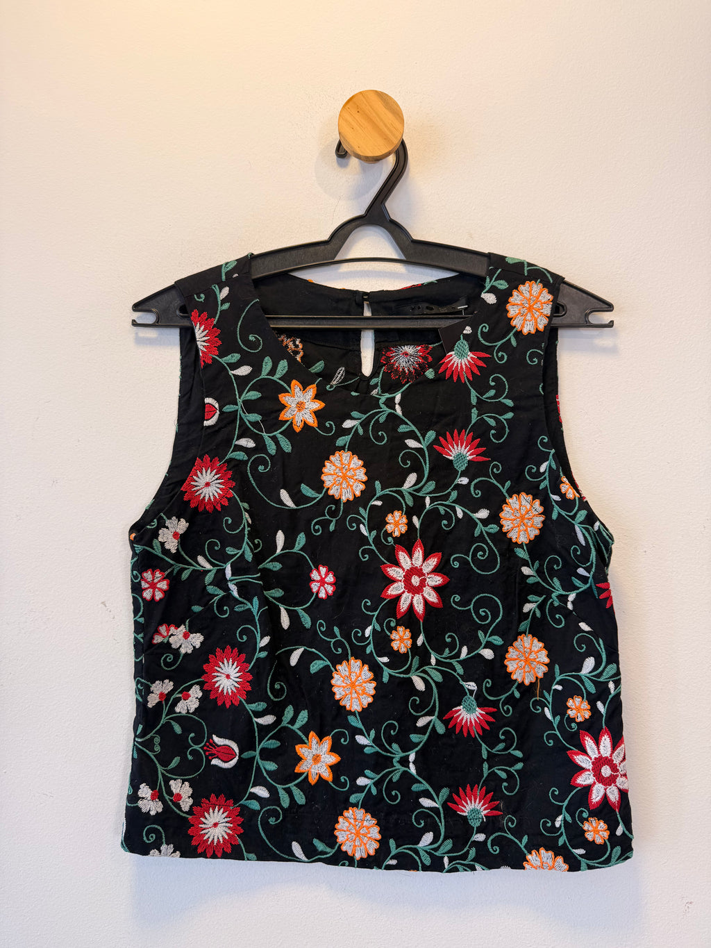 Blusa Bordado Floral Cantão