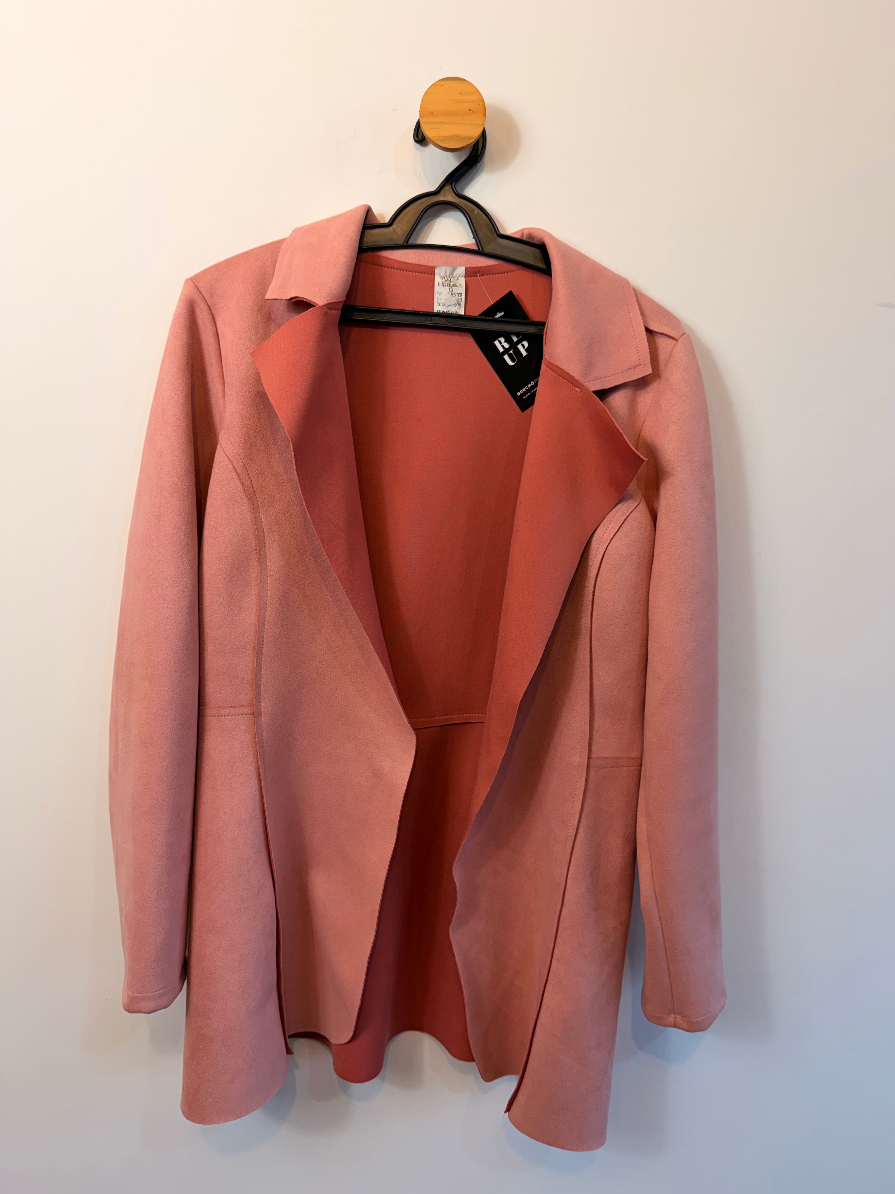 Casaco Rosa Suede