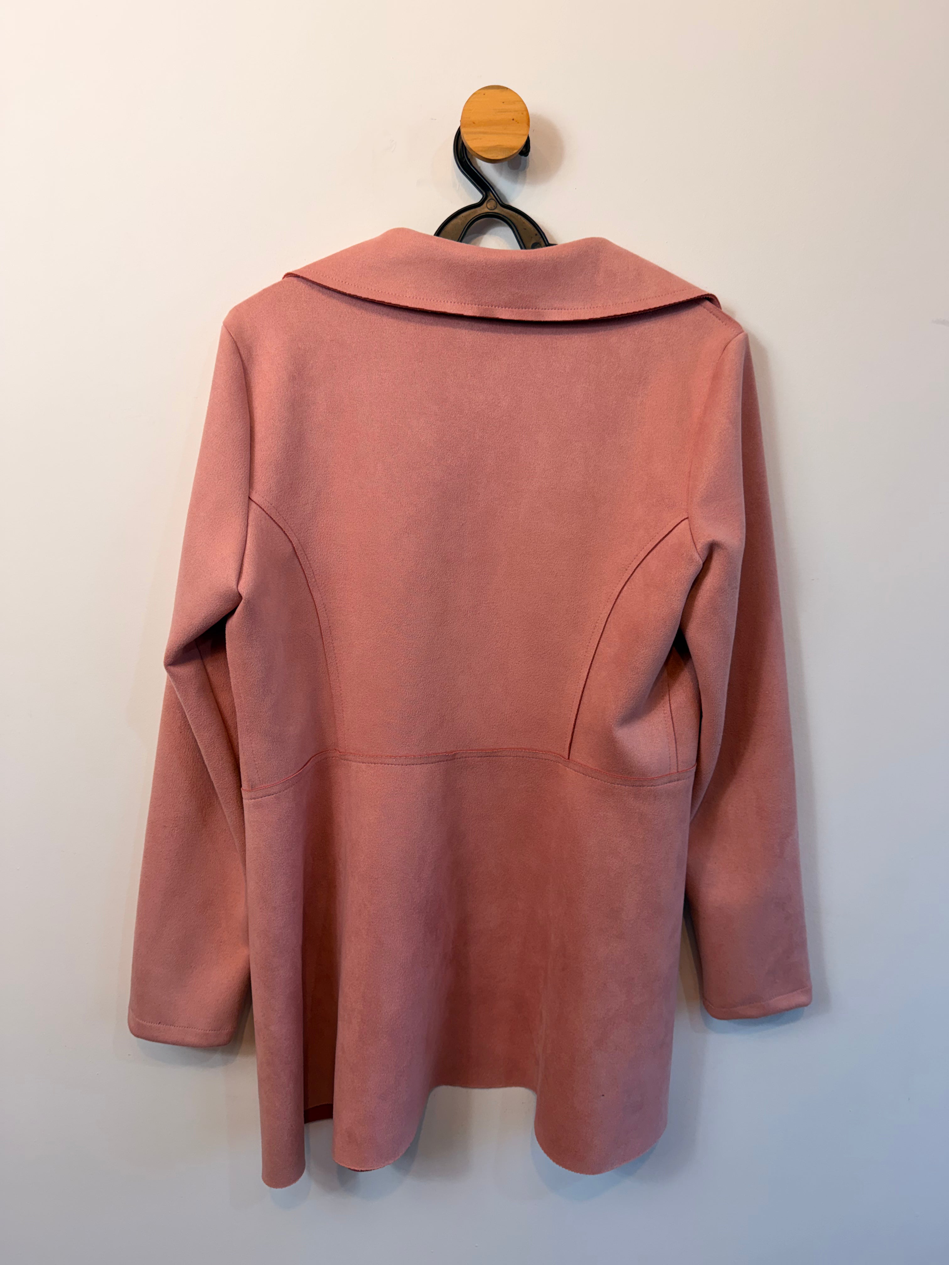 Casaco Rosa Suede