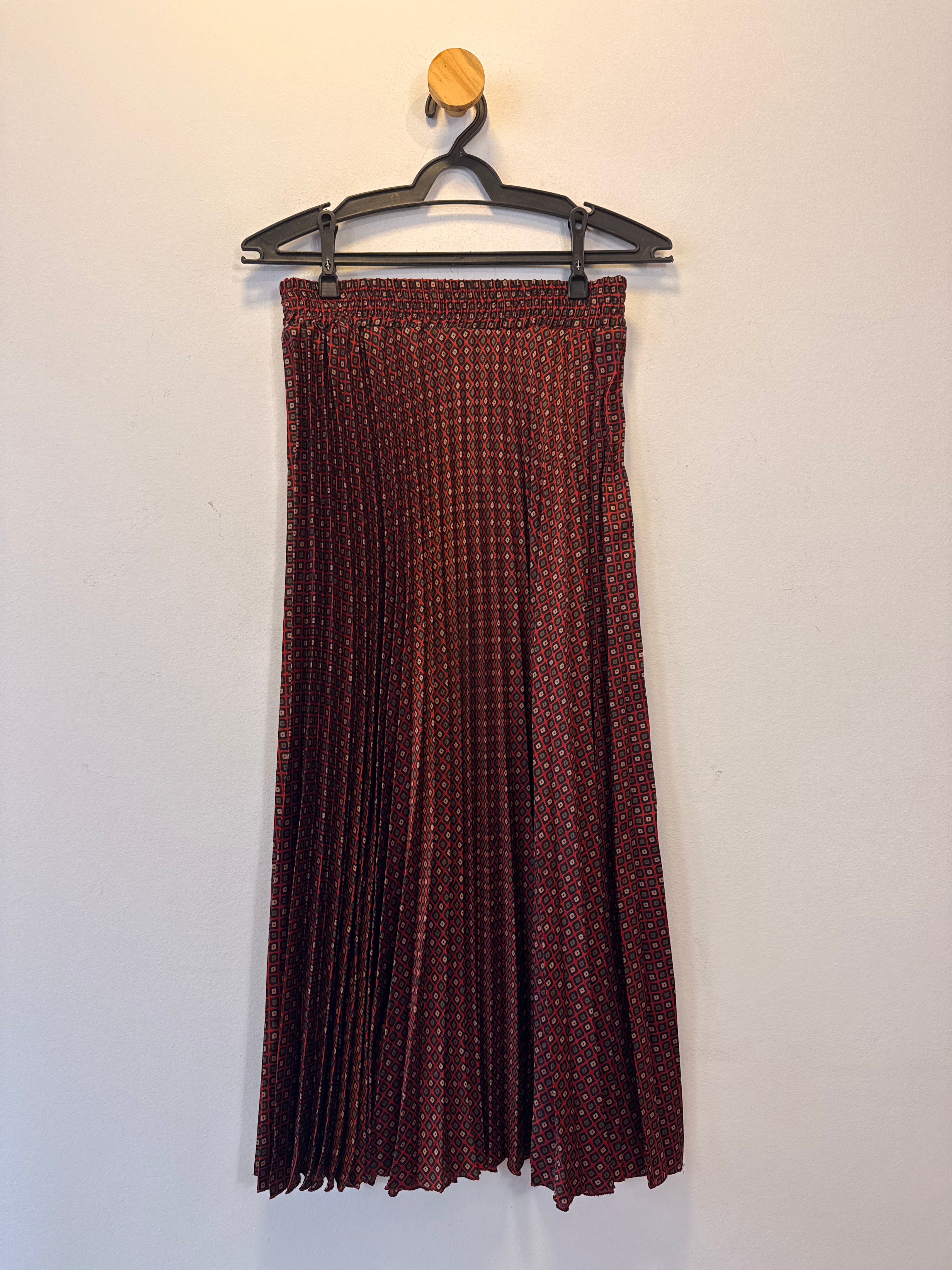 Saia Midi Estampada Zara