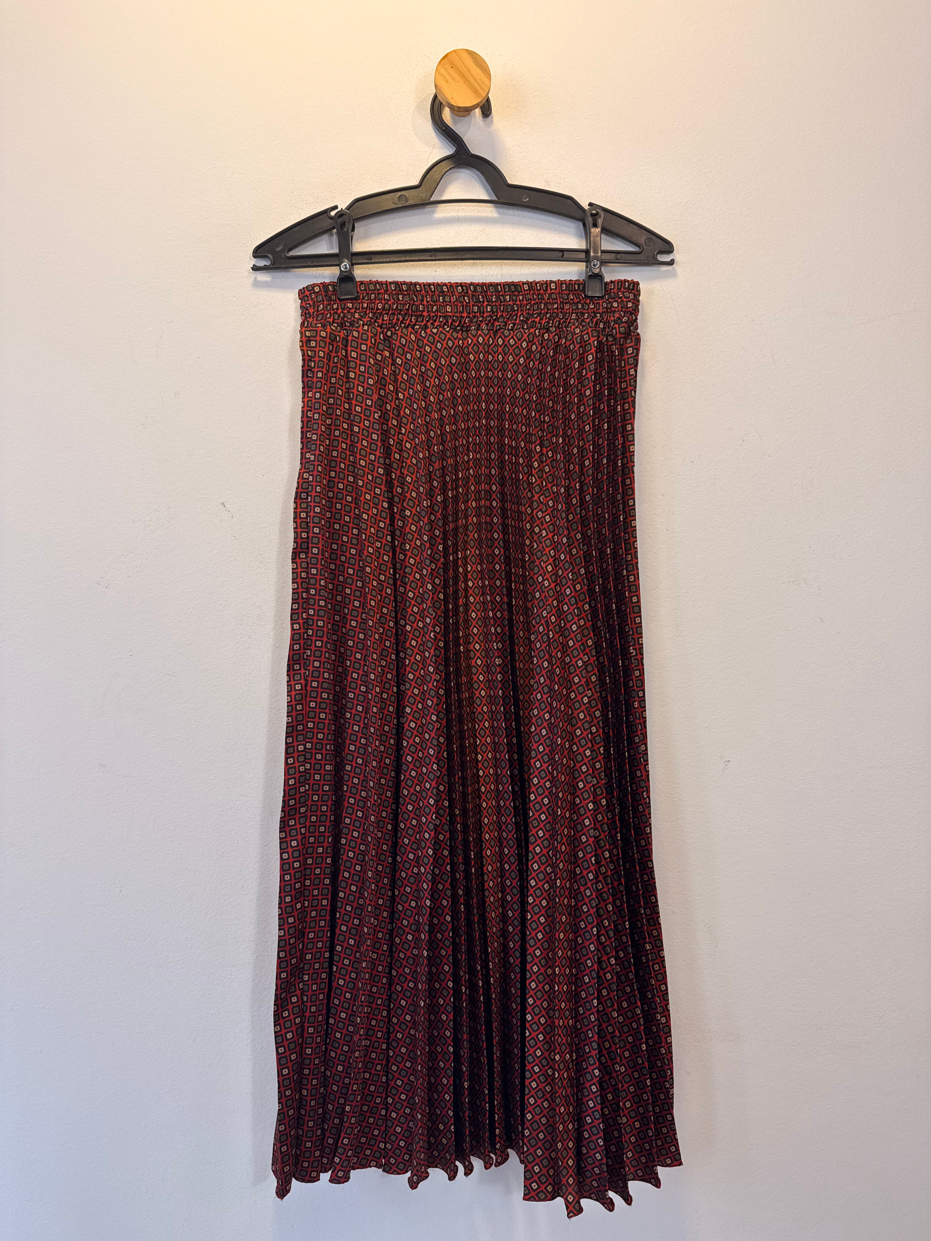 Saia Midi Estampada Zara