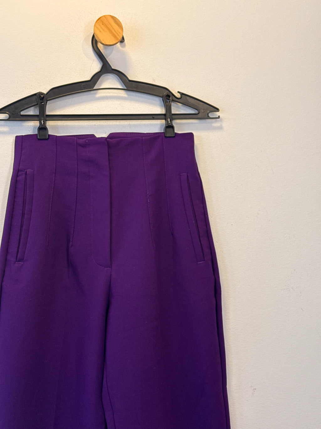 Calça Alfaiataria Roxa Zara