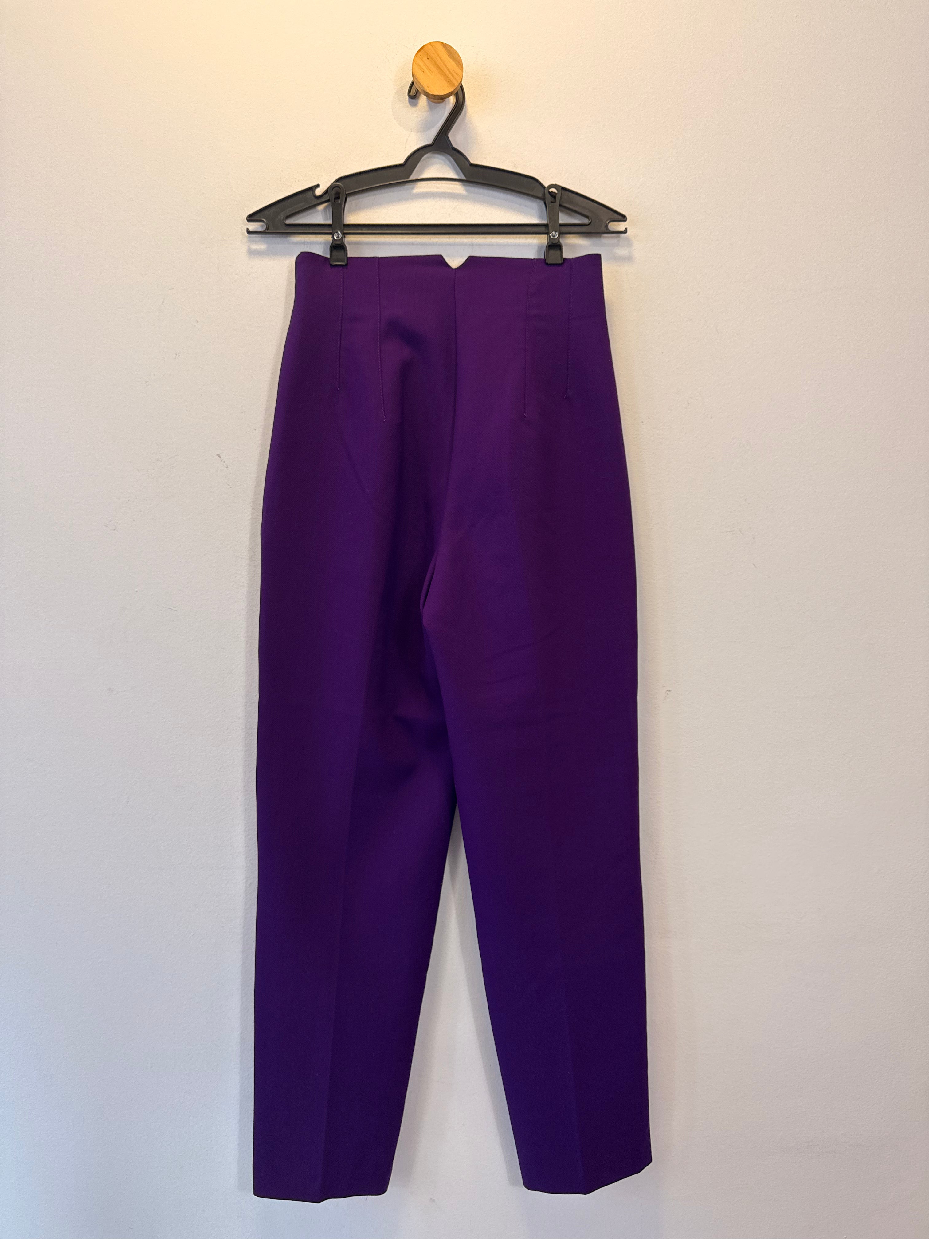 Calça Alfaiataria Roxa Zara