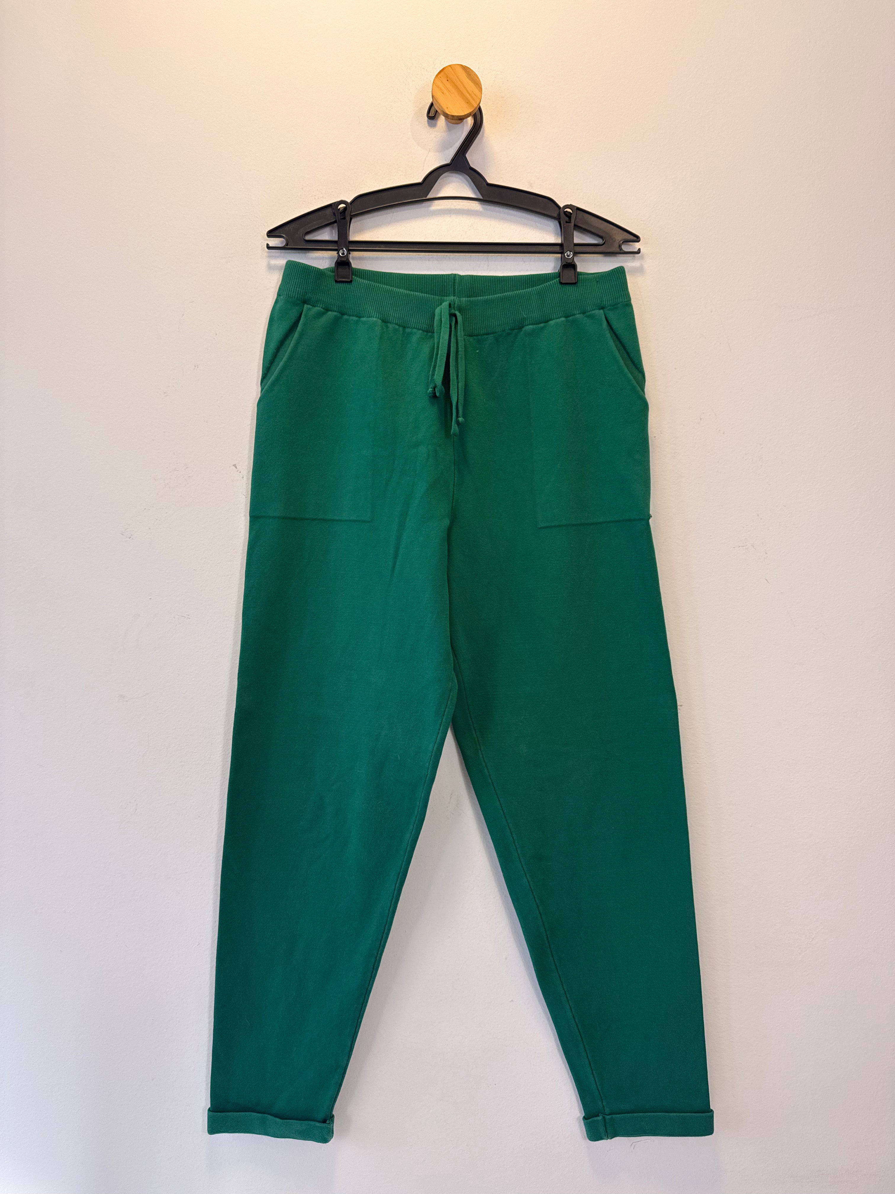 Calça Verde em Malha Anselmi