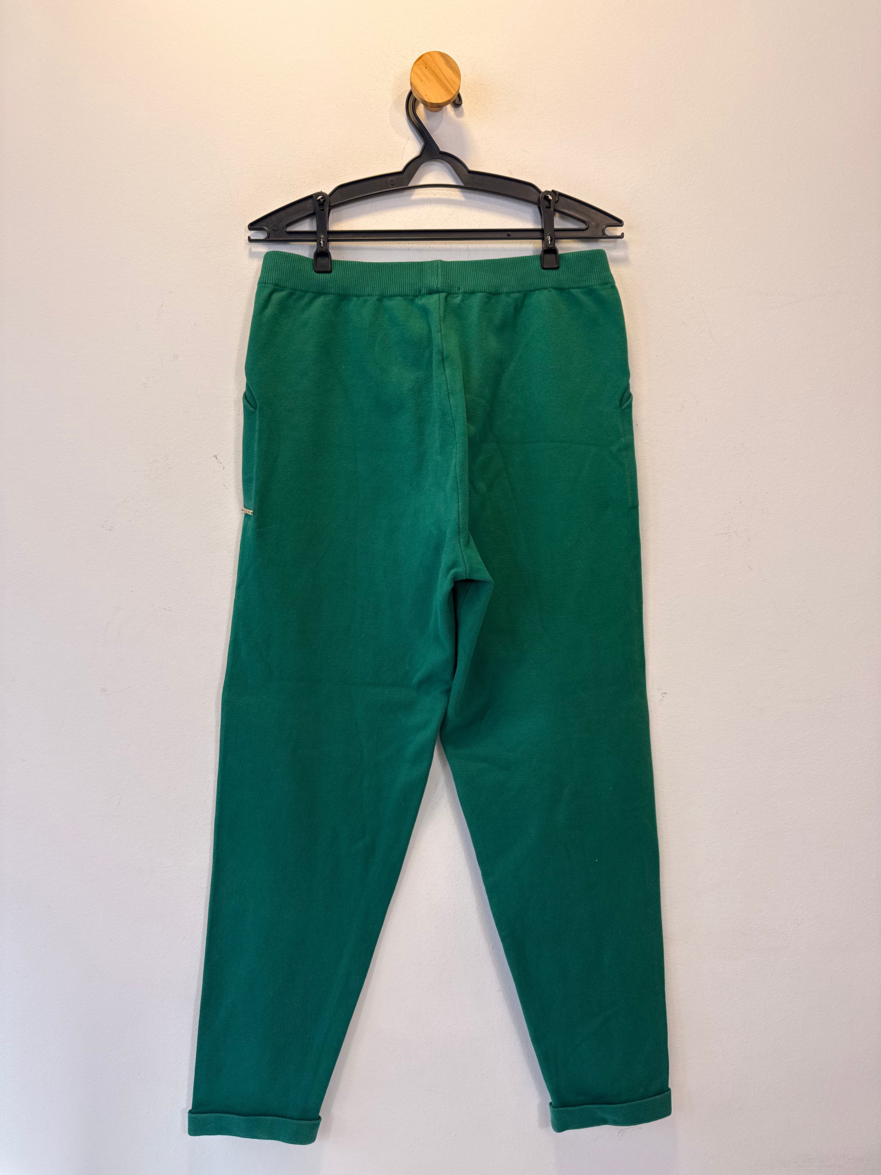 Calça Verde em Malha Anselmi