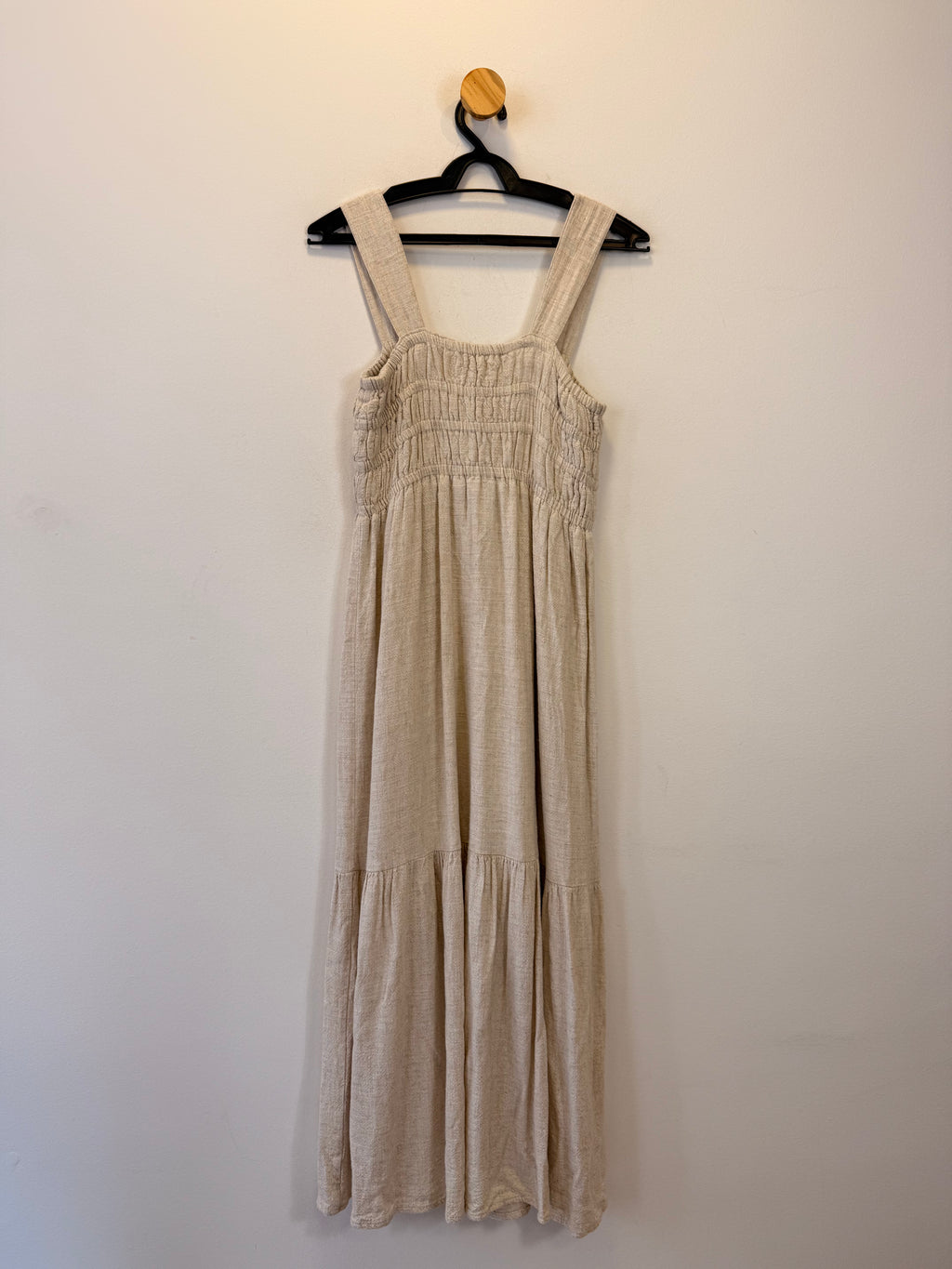 Vestido Bege Linho