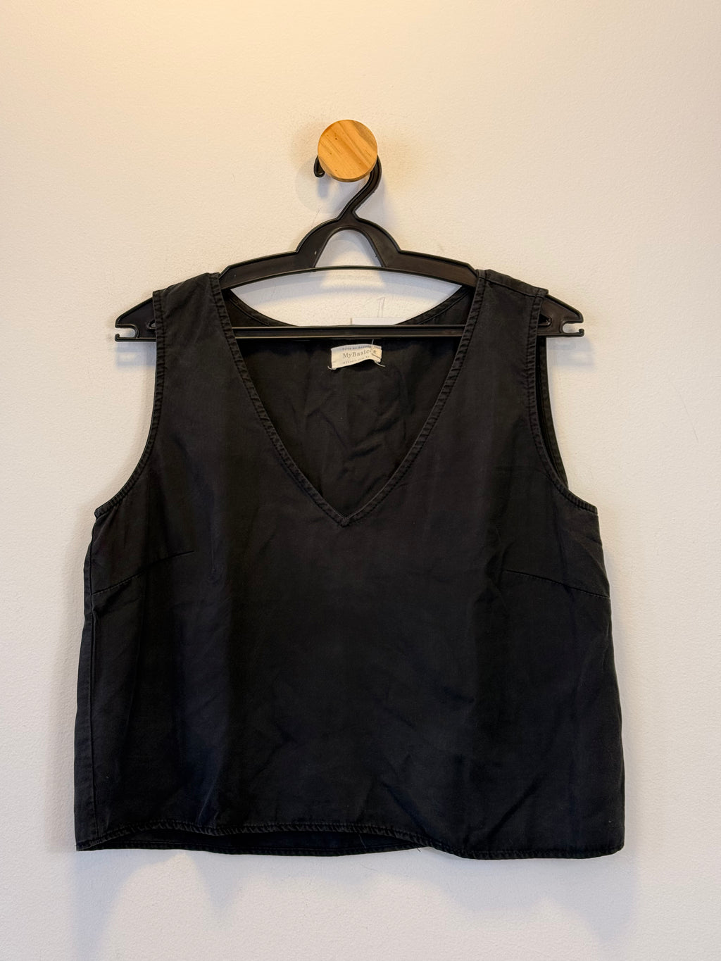 Blusa Cropped Preta MYBASIC