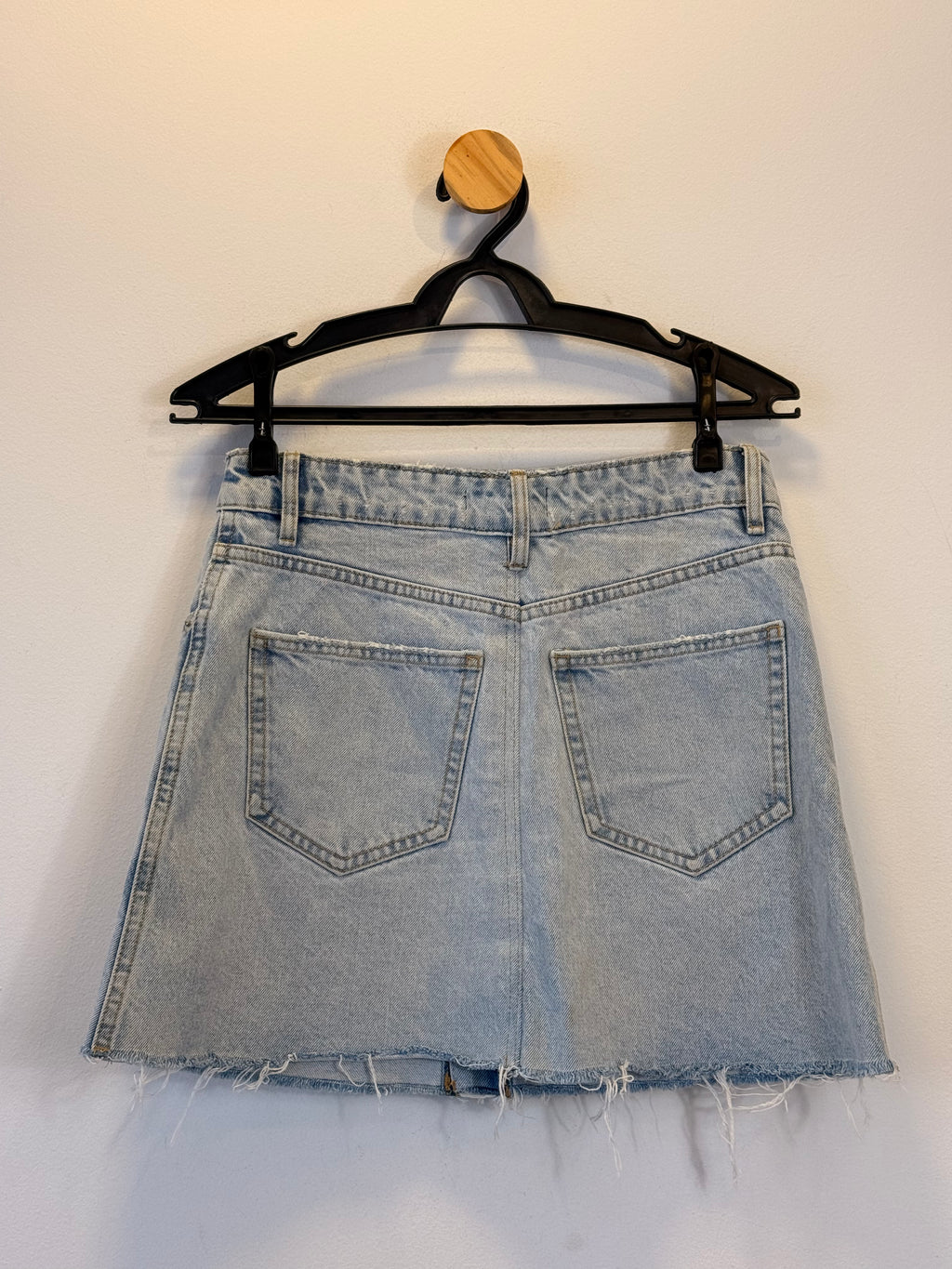 Saia Jeans com Botões Frontais Zara