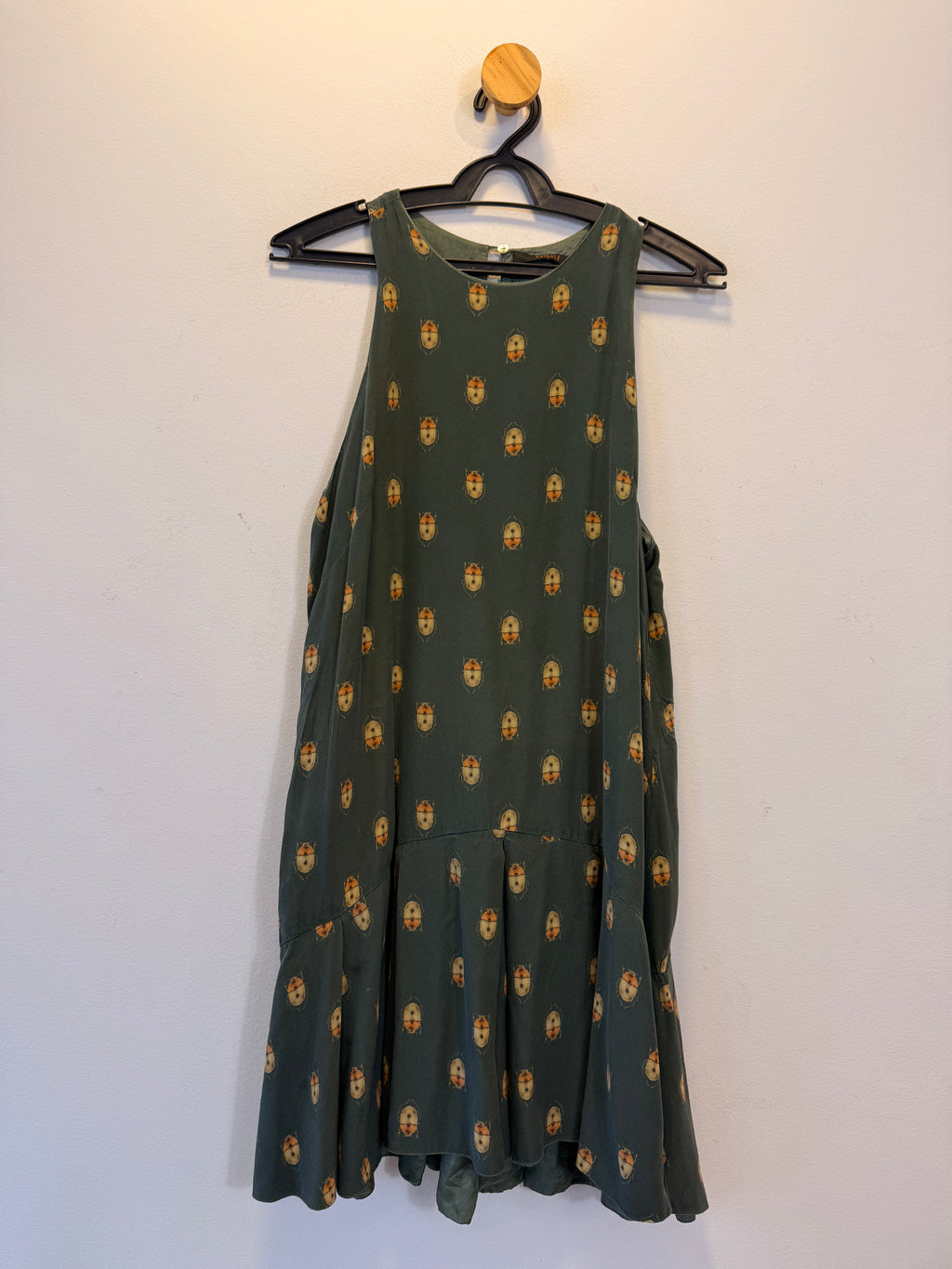 Vestido em Seda Animale