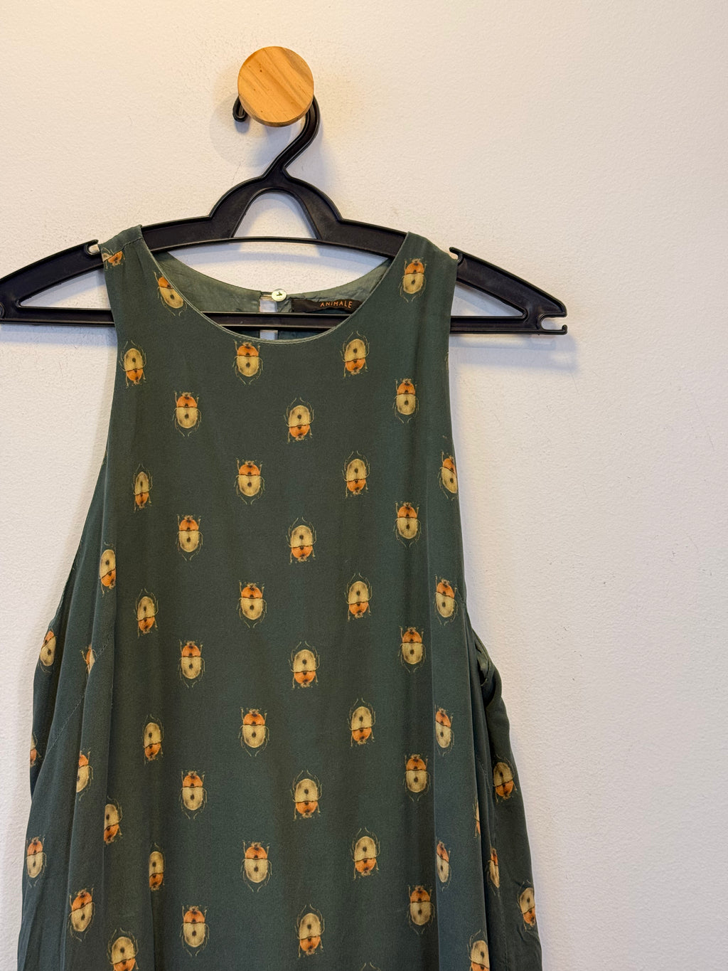 Vestido em Seda Animale
