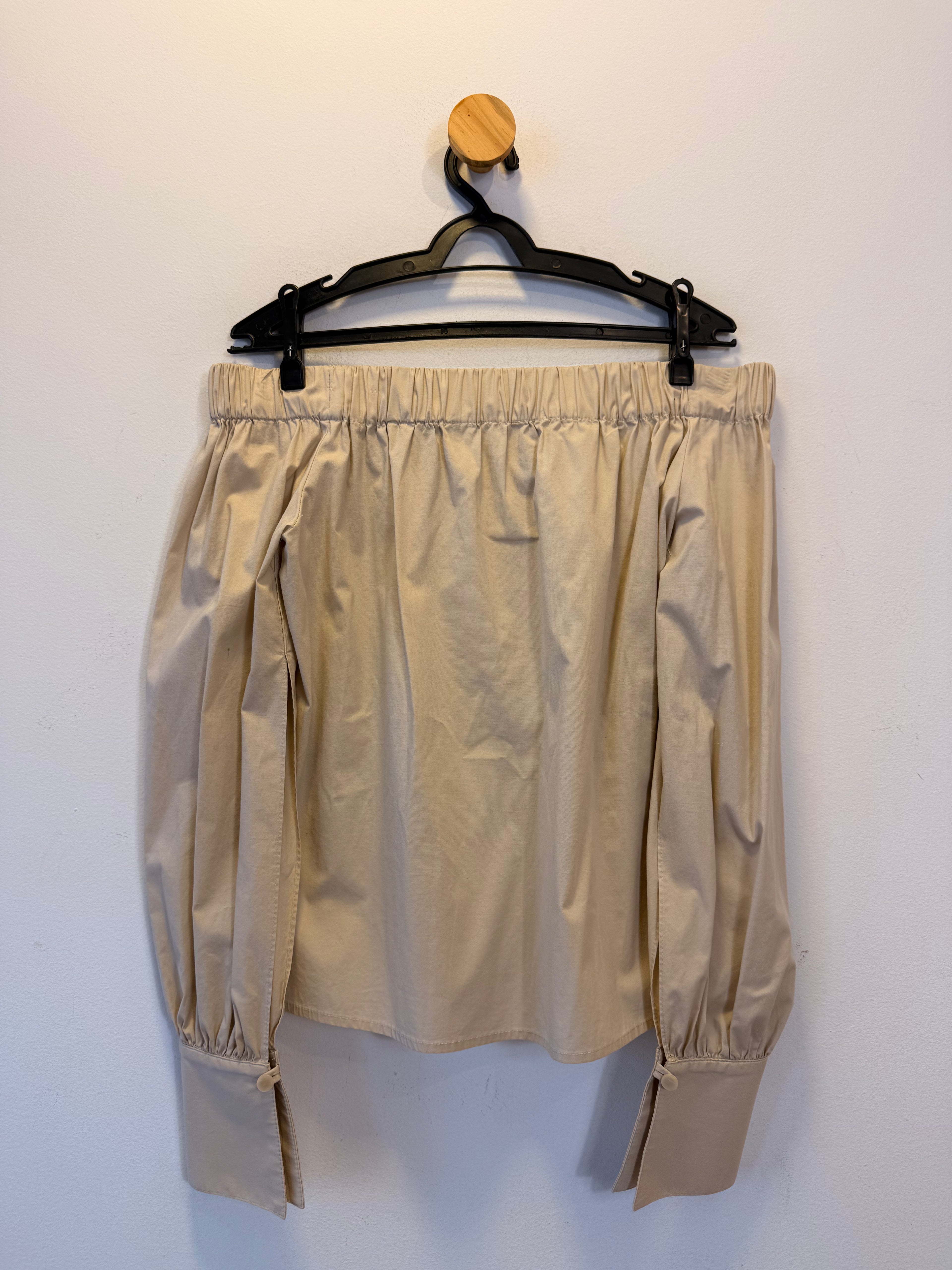 Blusa Ombro a Ombro Bege