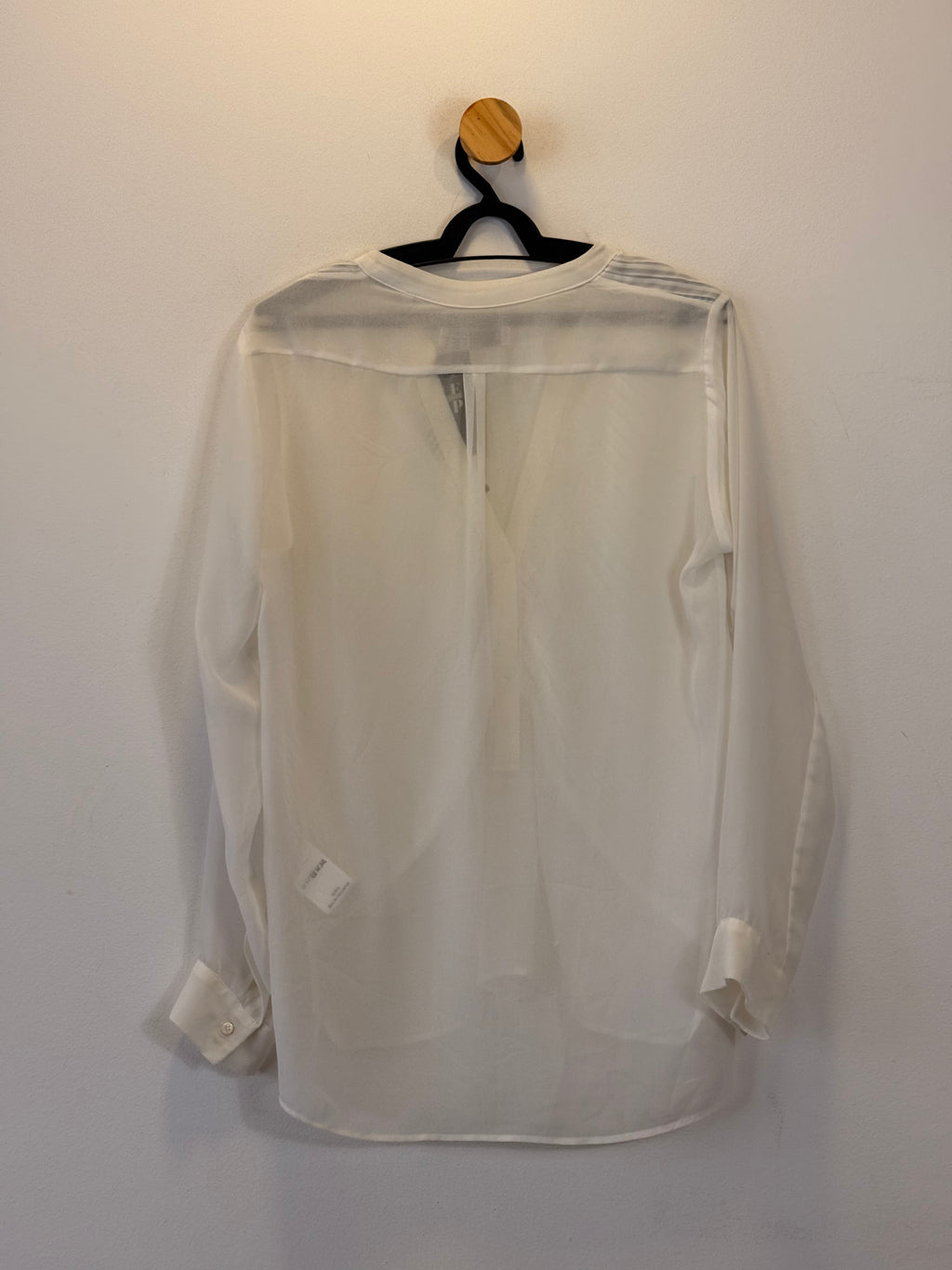 Camisa Branca Drapeada Sandro Paris