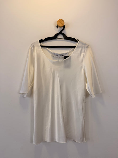 Blusa Branca de Seda Gloria Coelho