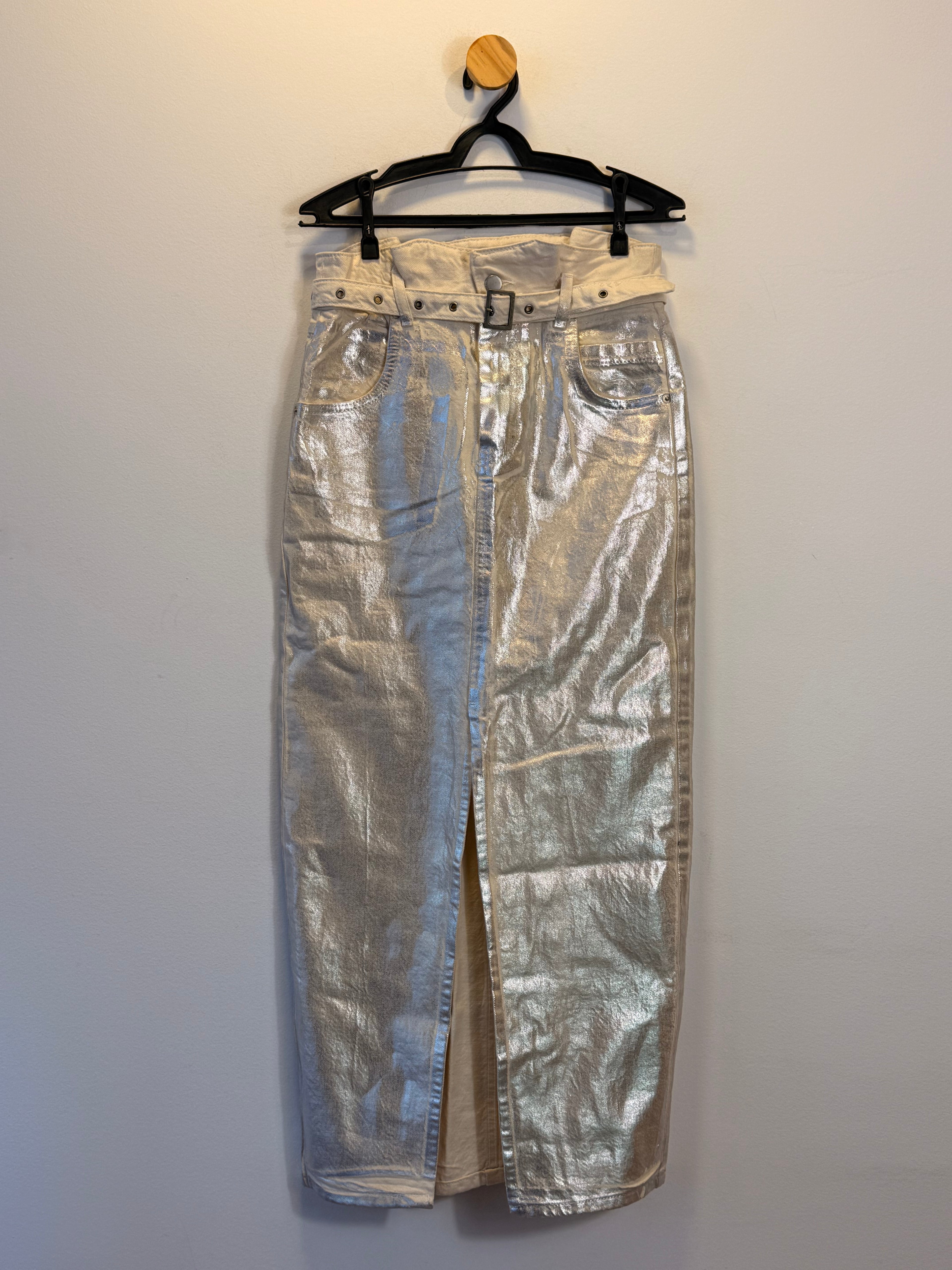 Calça Jeans Prata Zara