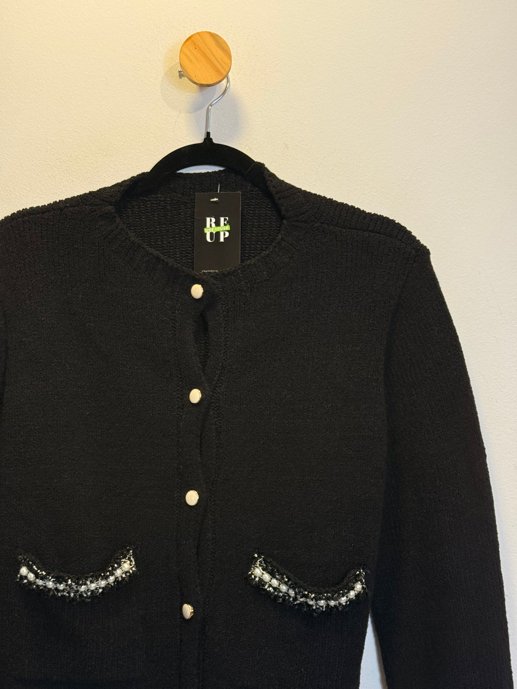 Casaco Tricot Preto