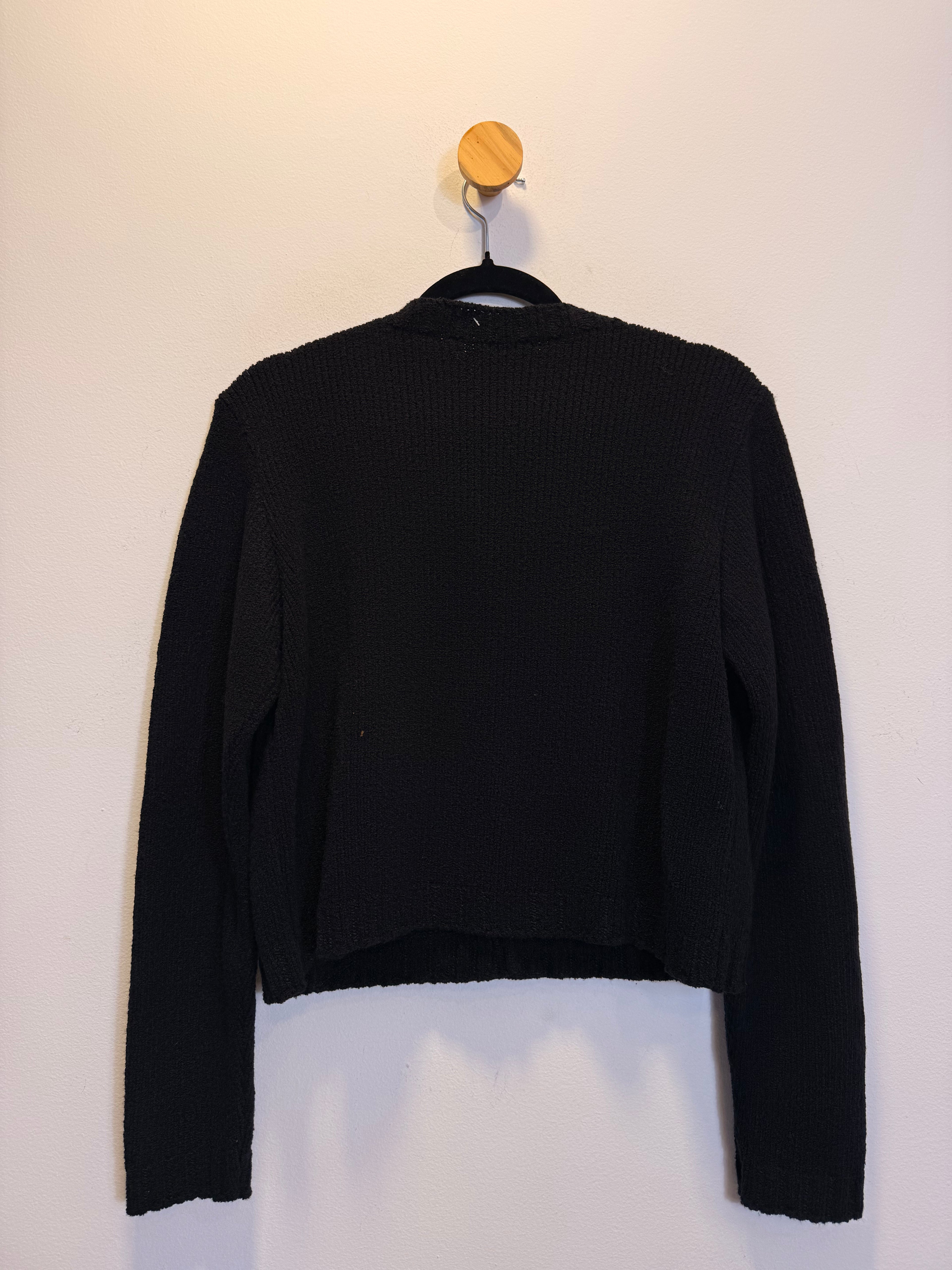 Casaco Tricot Preto