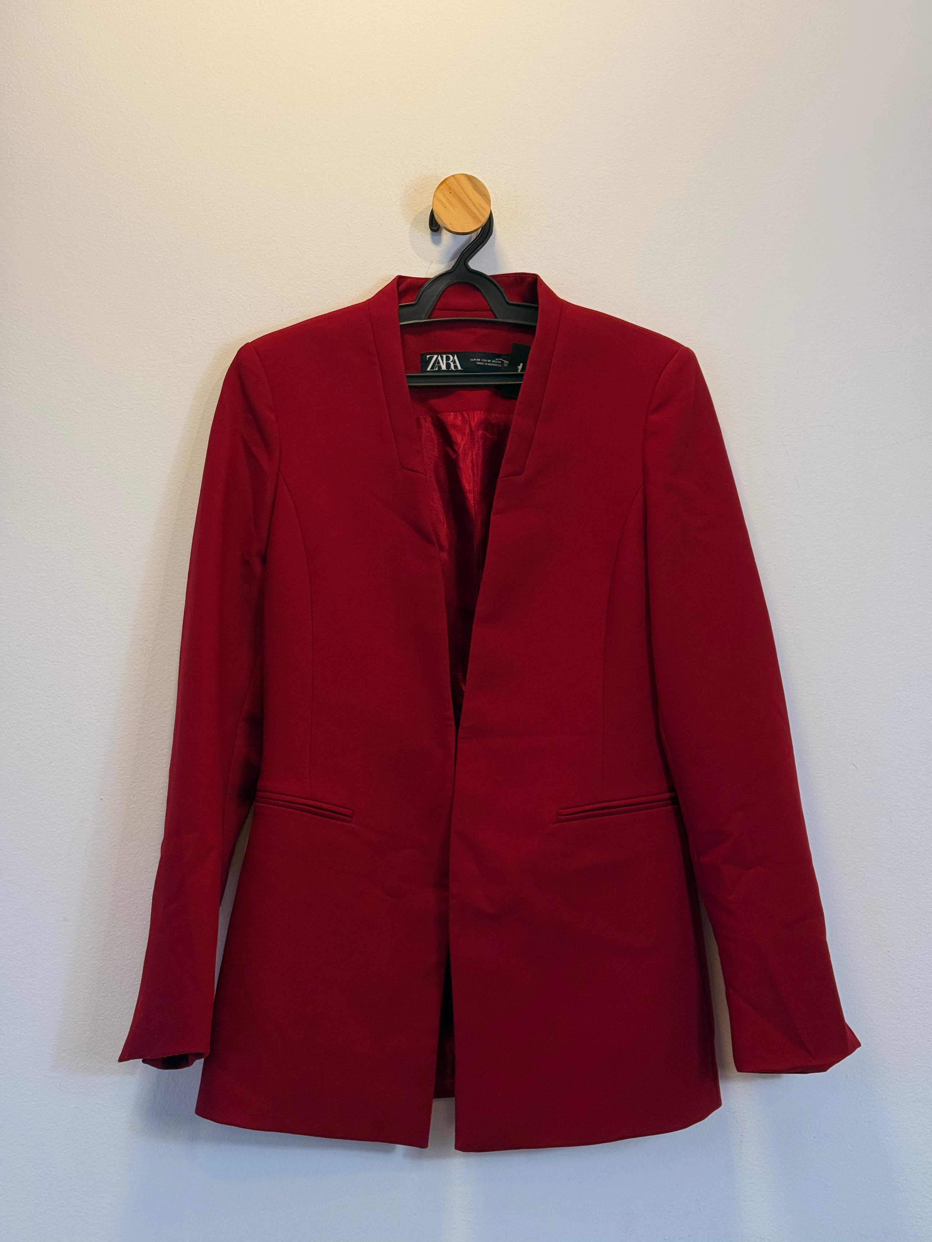Blazer Vermelho Zara