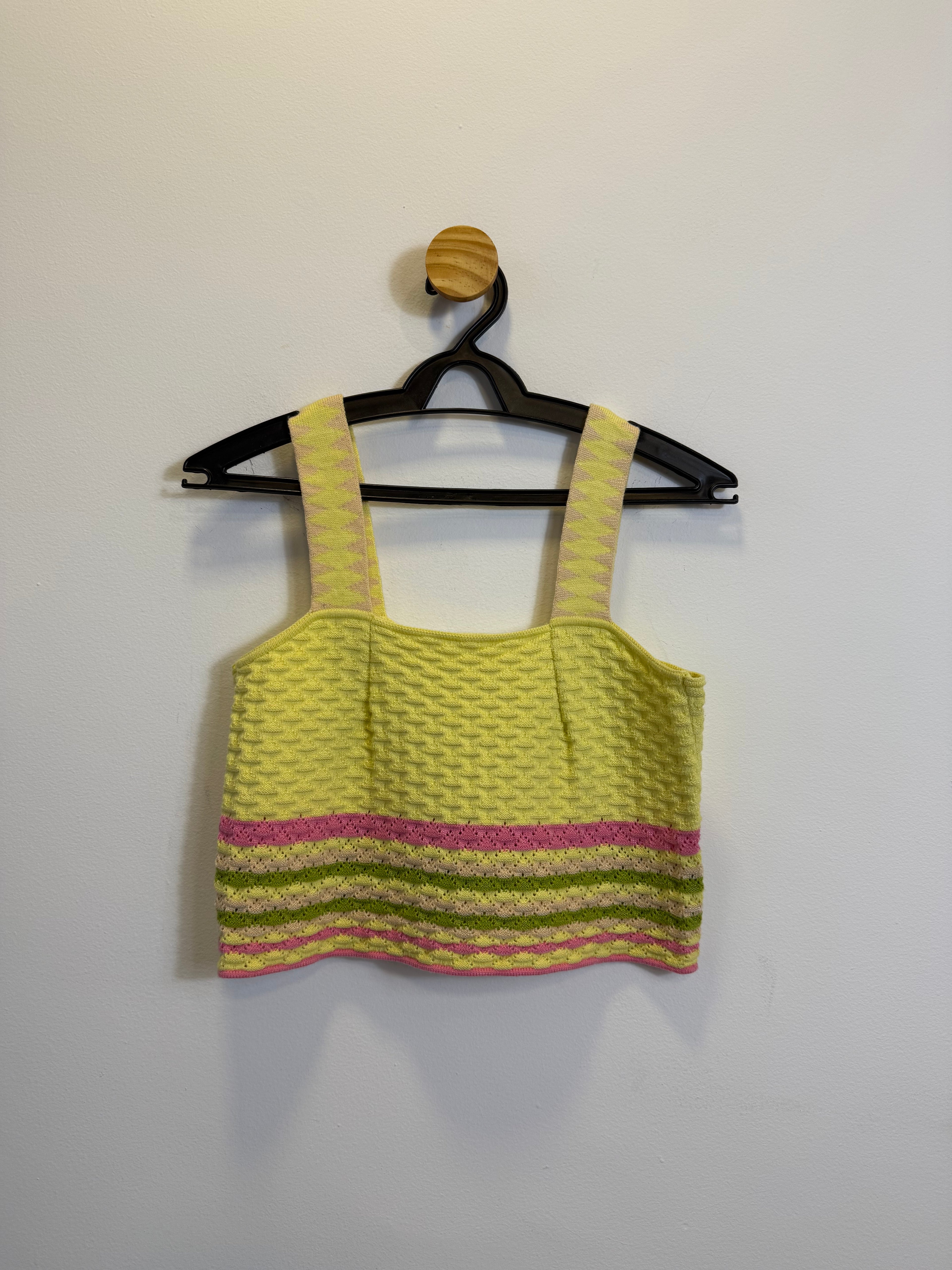 Cropped Tricot Amarelo