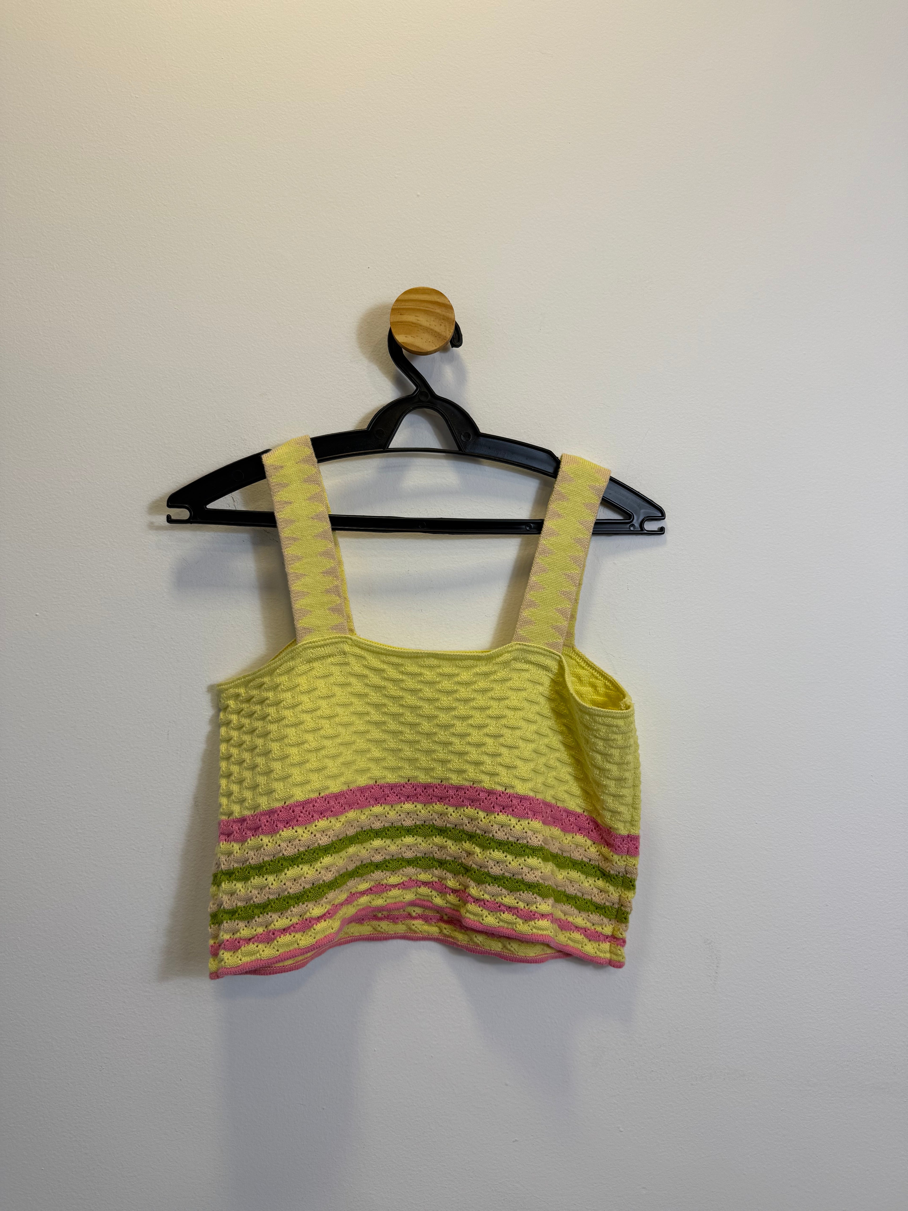 Cropped Tricot Amarelo