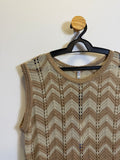 Blusa Crochê Com Franja