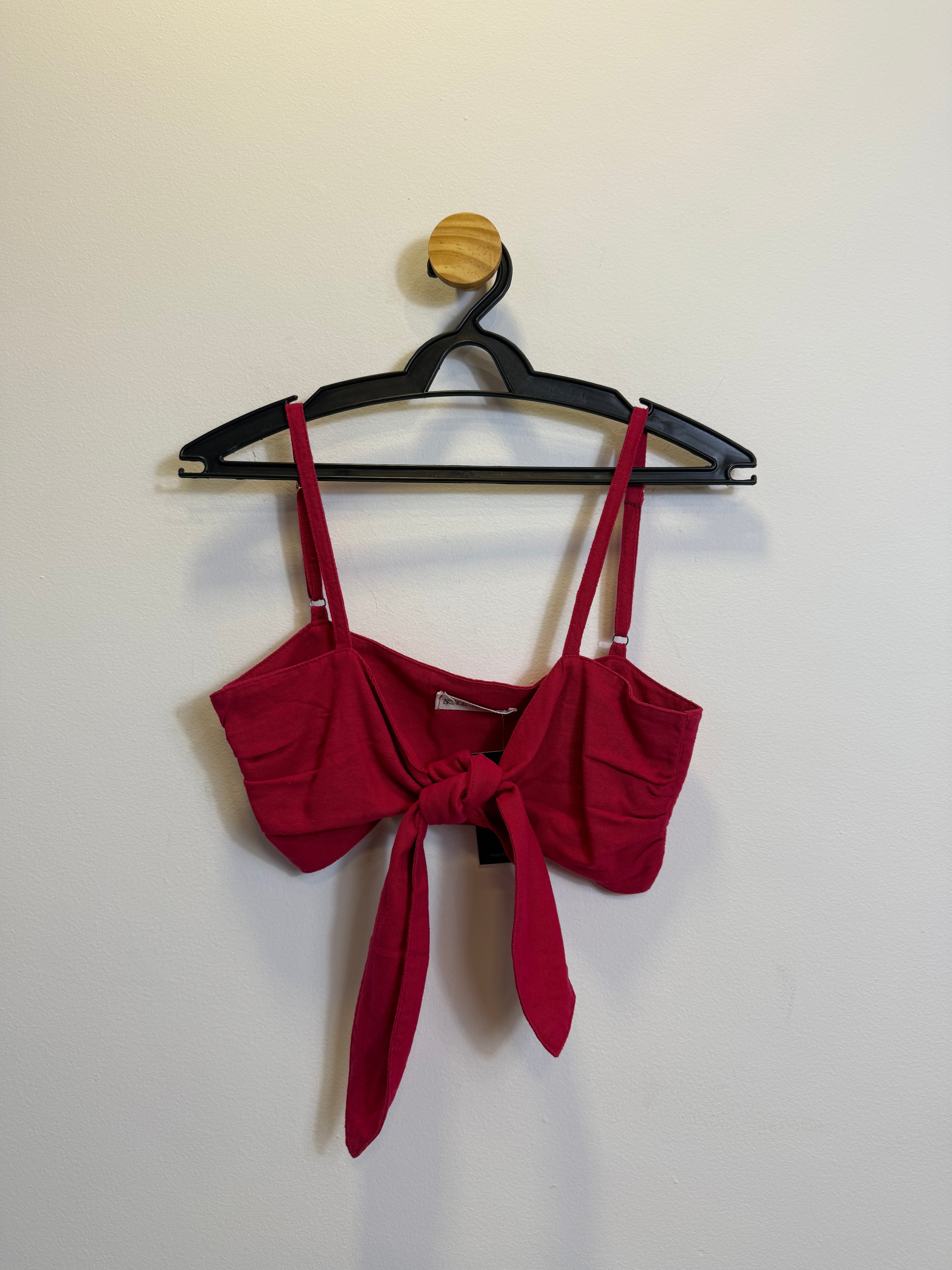 Top Vermelho Amarração