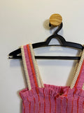 Cropped Rosa Listrado