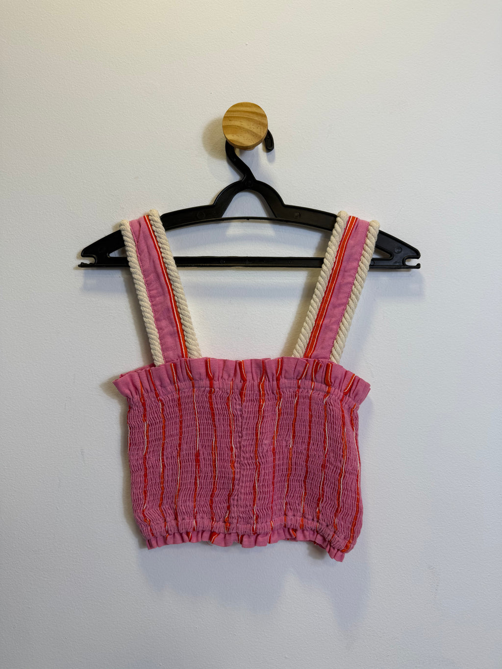 Cropped Rosa Listrado