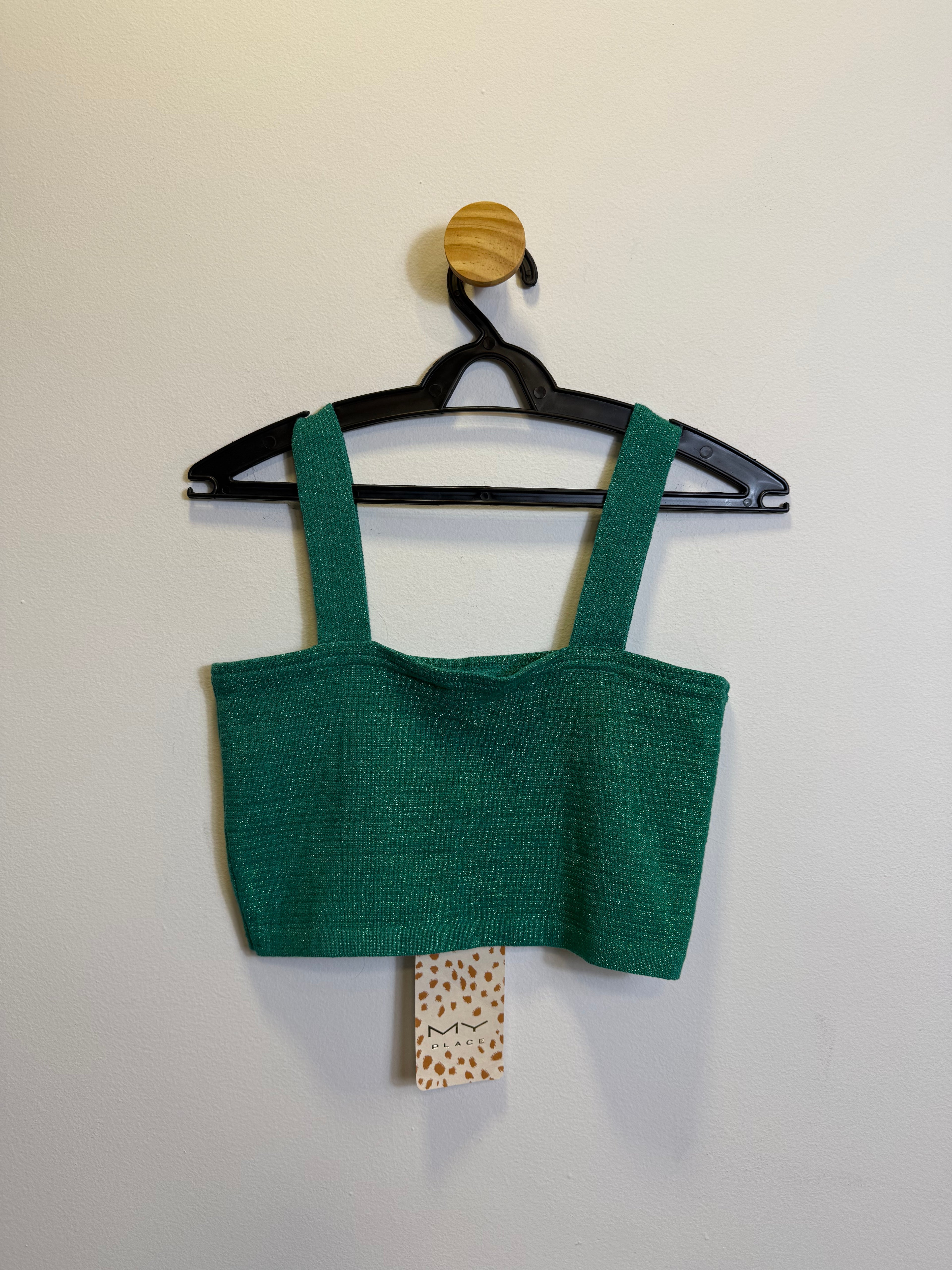 Cropped Verde Lurex