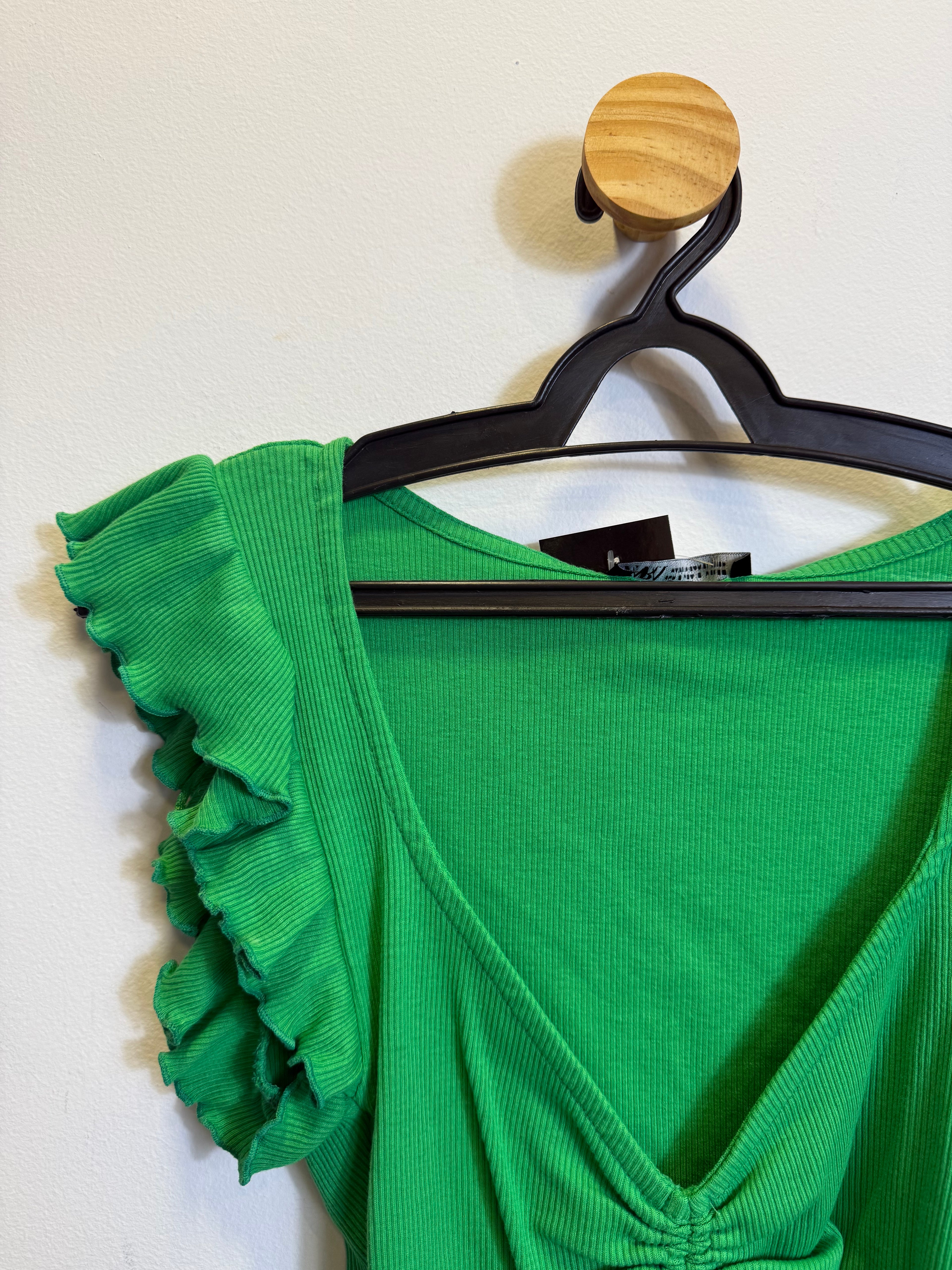 Cropped Verde Drapeado