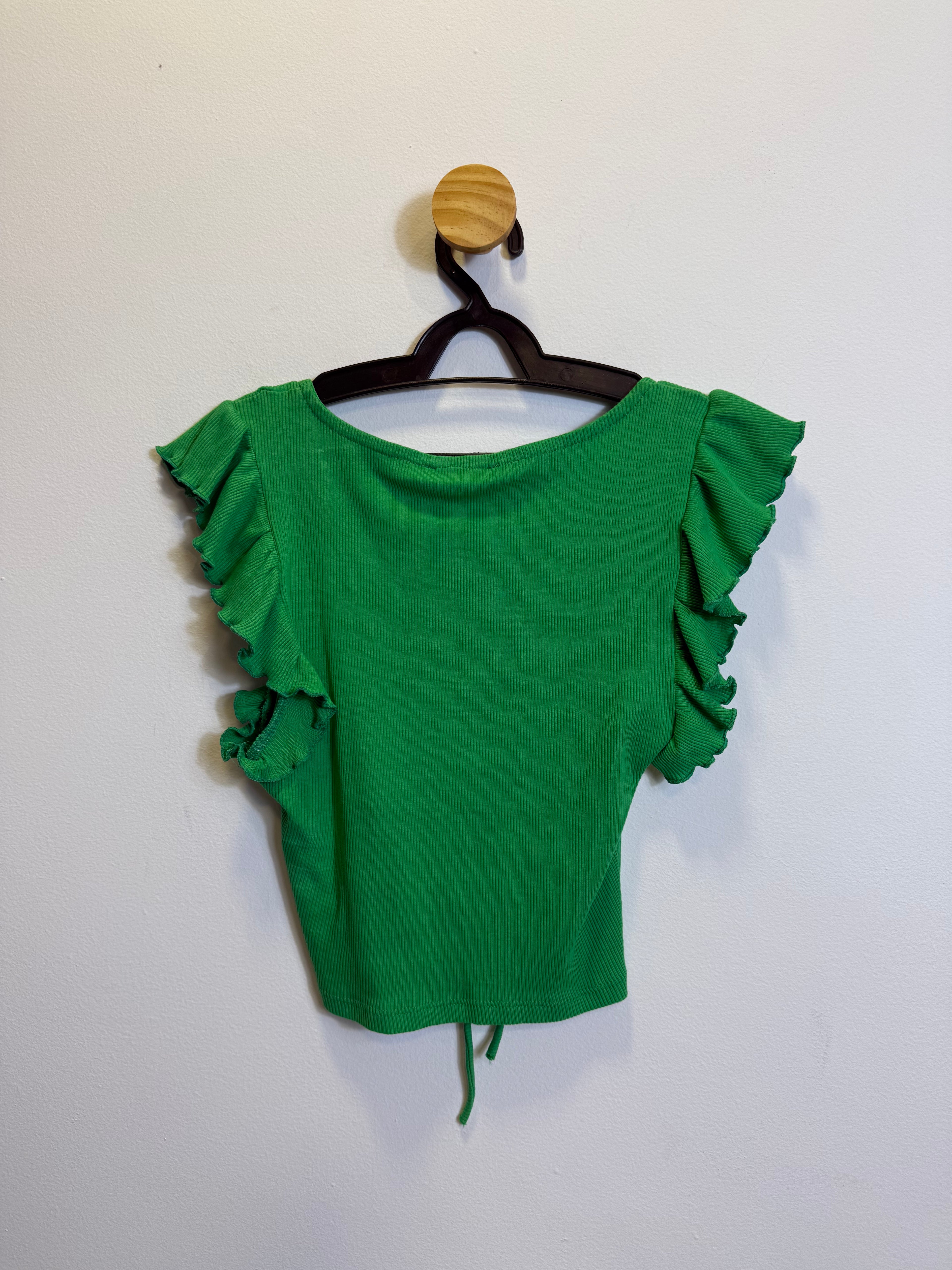 Cropped Verde Drapeado